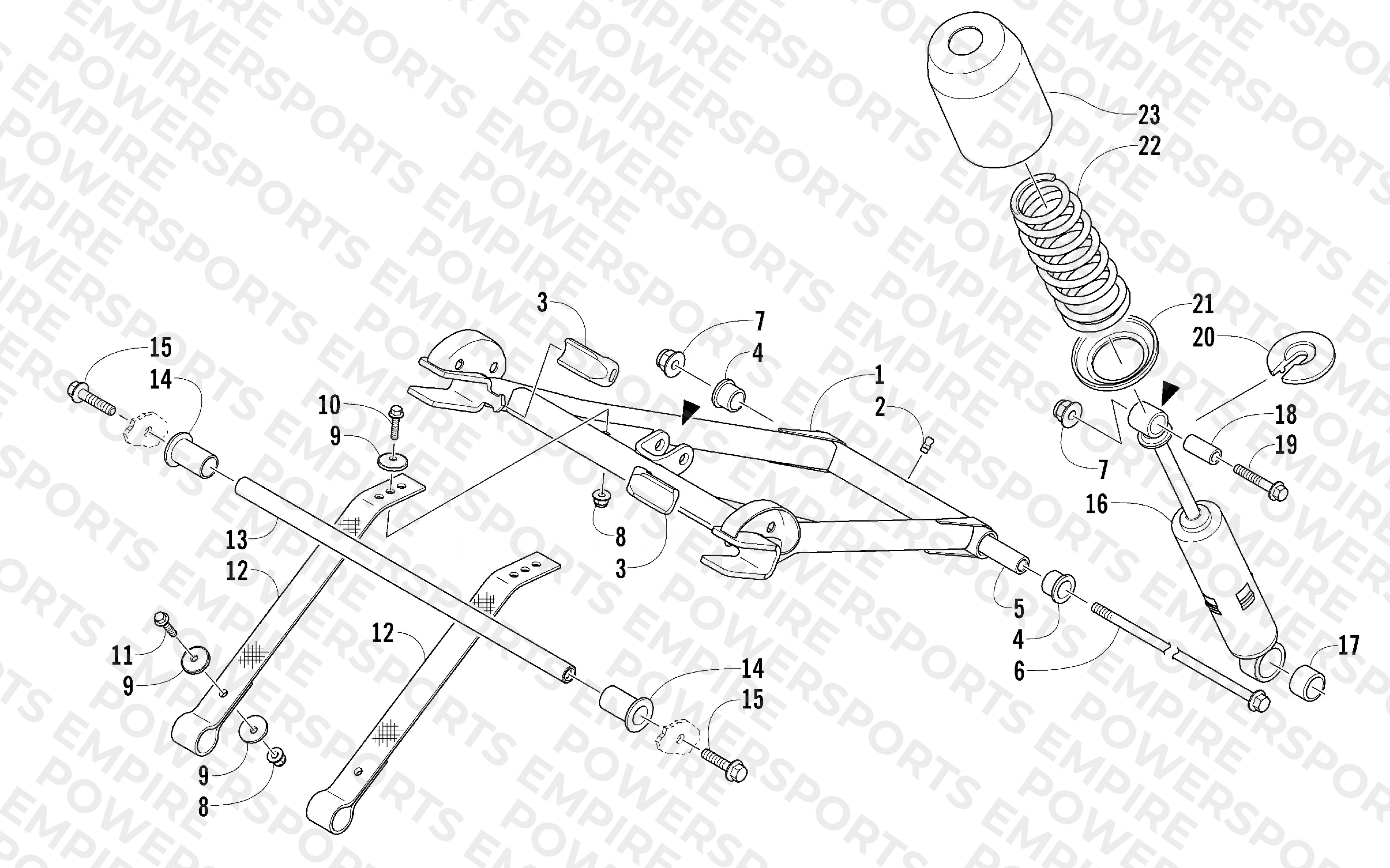 REAR SUSPENSION FRONT ARM ASSEMBLY