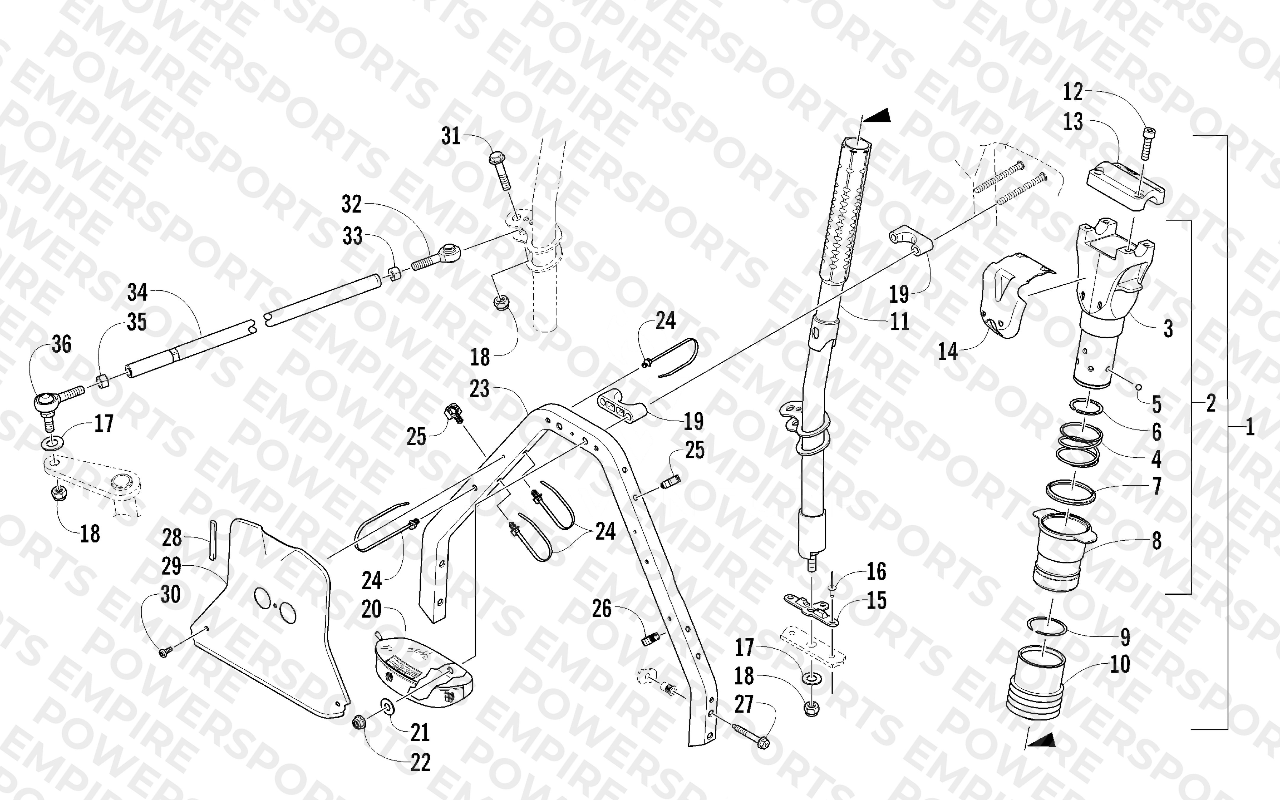 STEERING POST ASSEMBLY