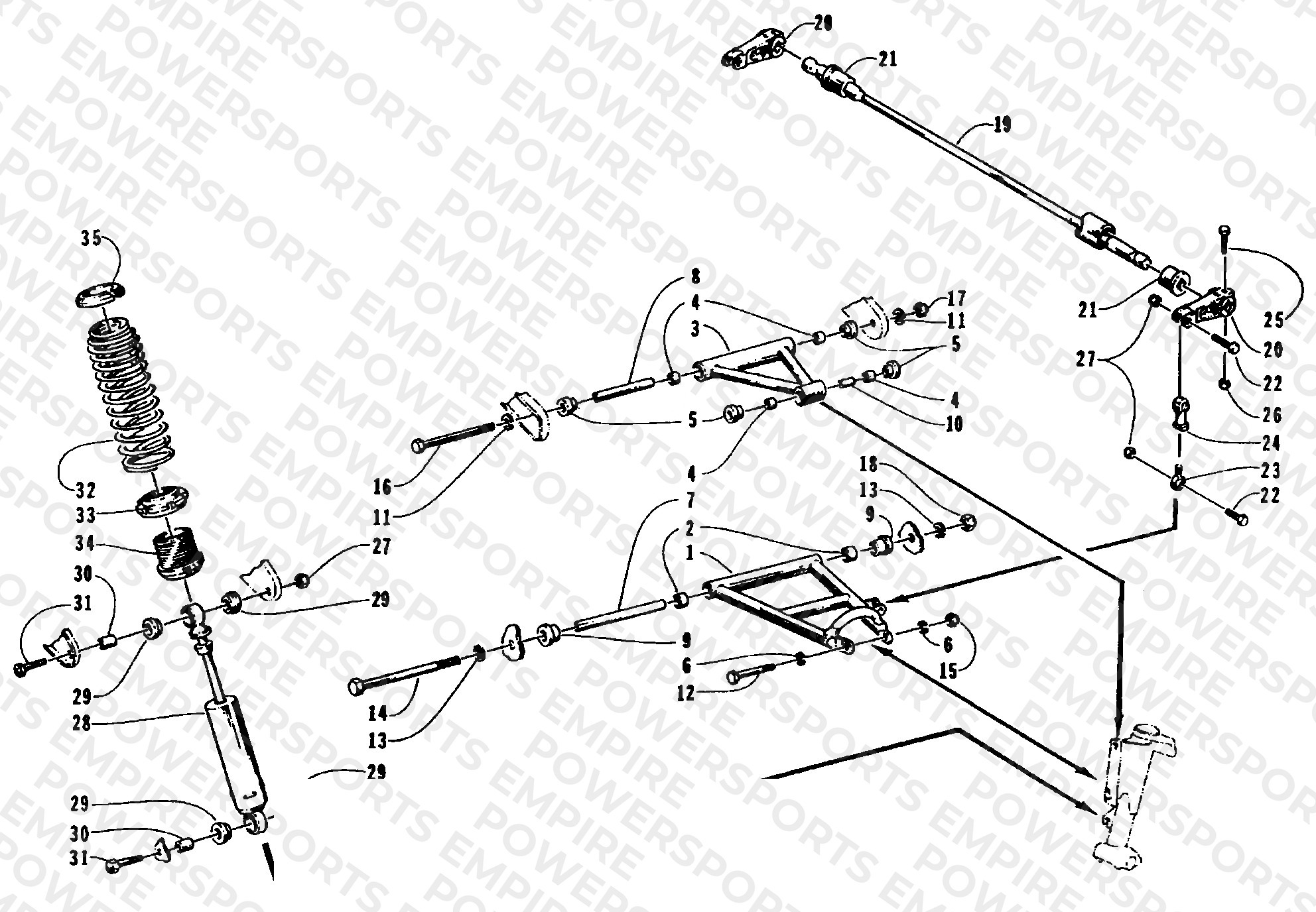 FRONT SUSPENSION AND SHOCK ABSORBER