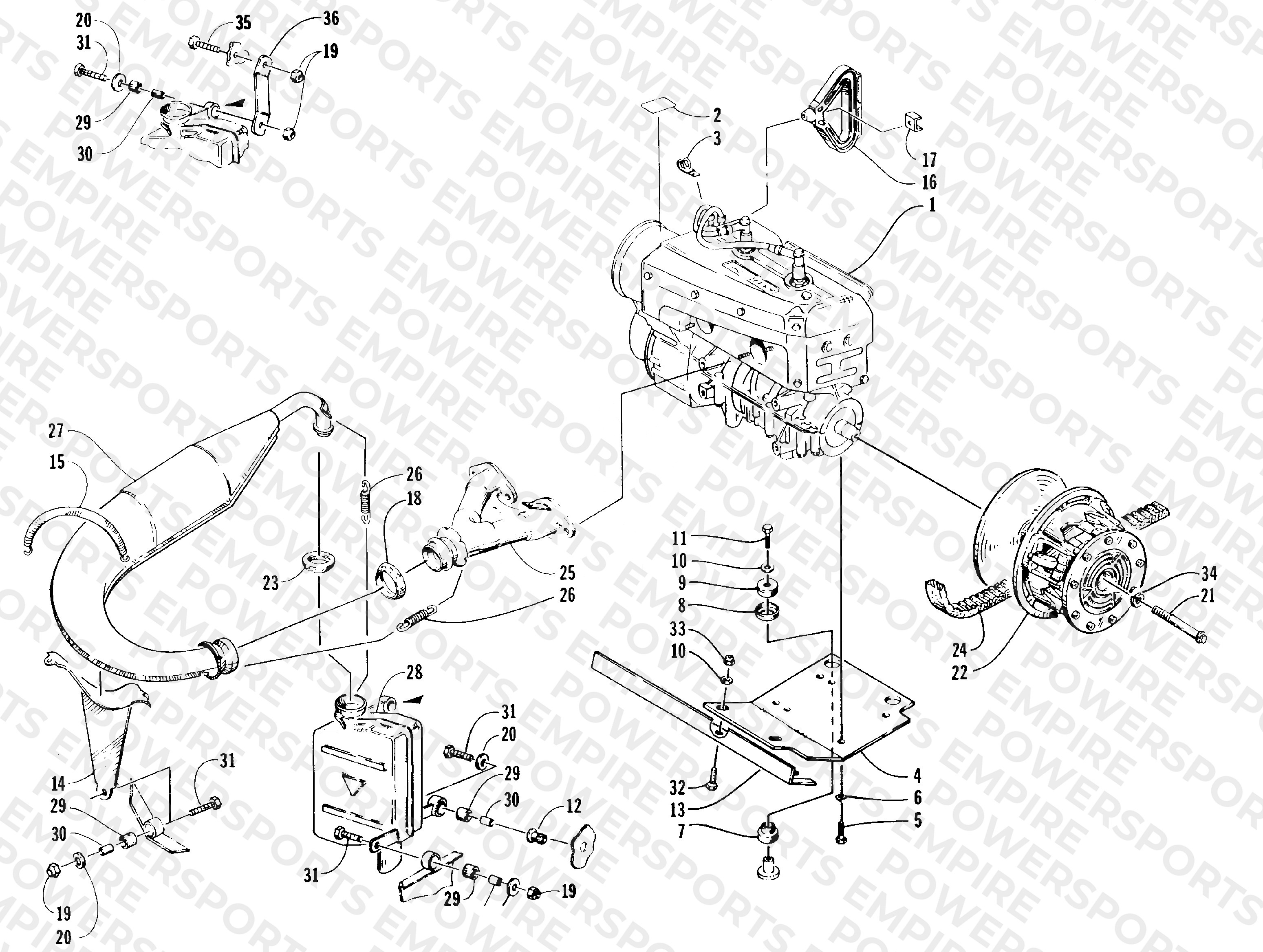 ENGINE AND RELATED PARTS
