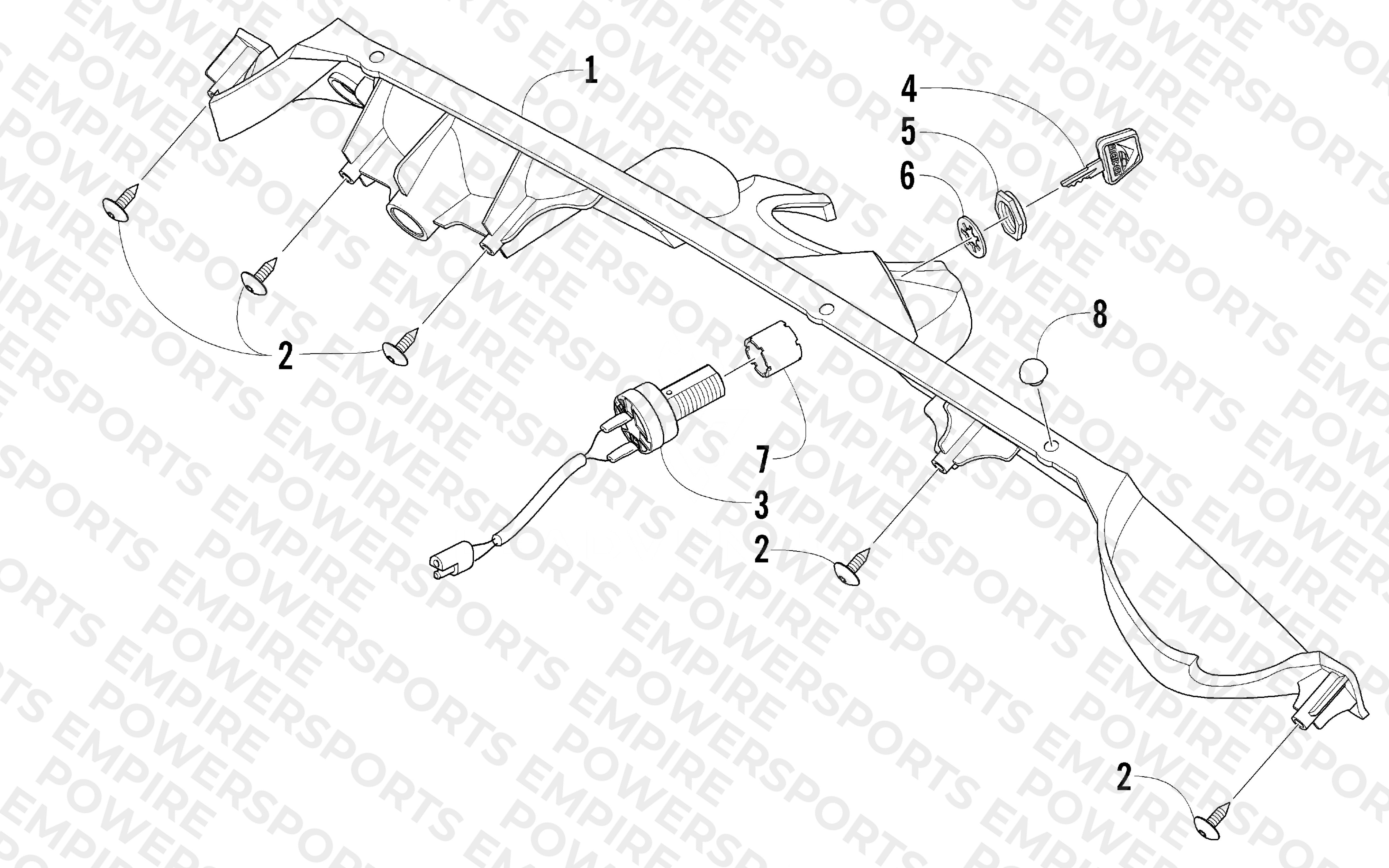 CONSOLE AND SWITCH ASSEMBLY