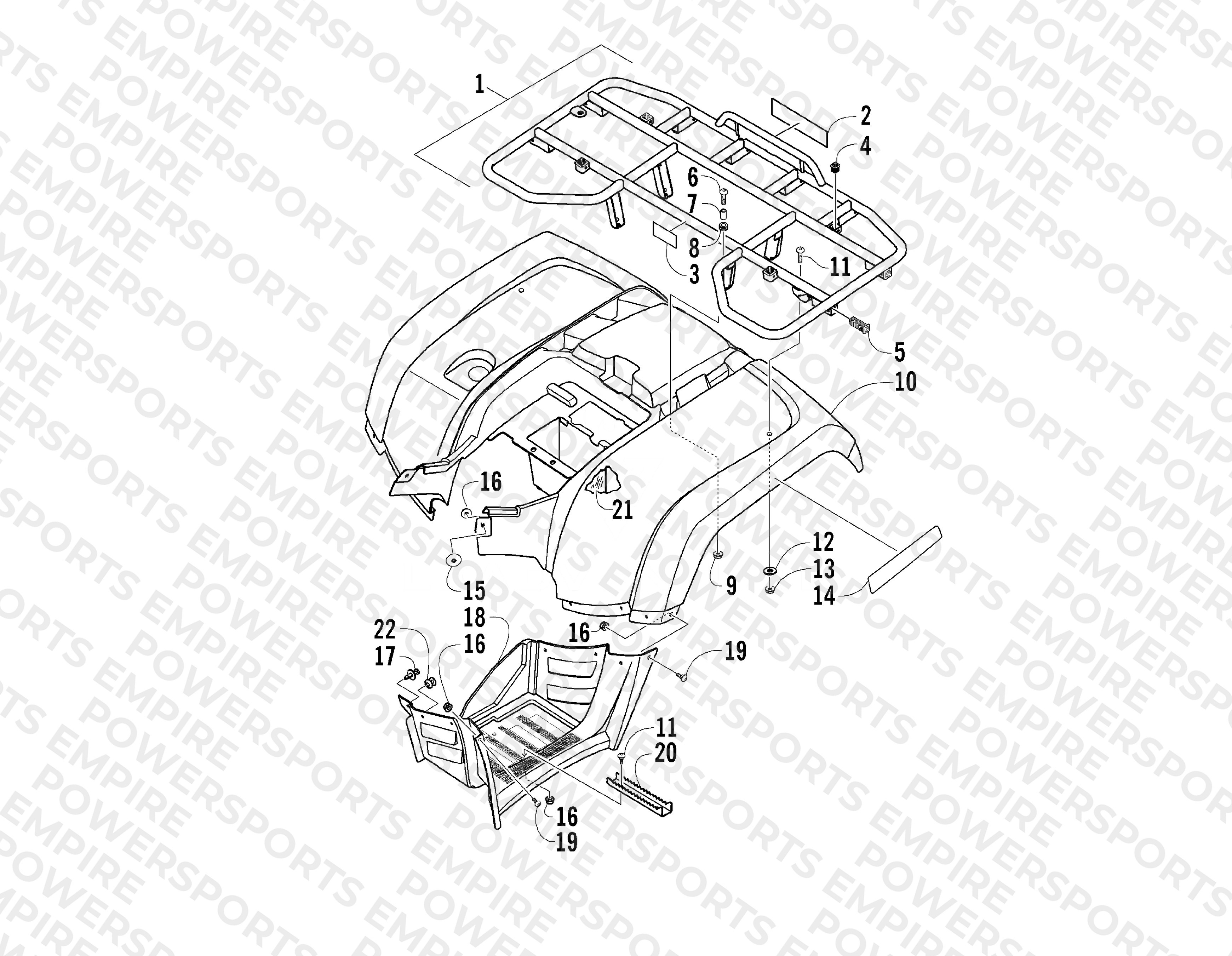 REAR BODY PANEL ASSEMBLY