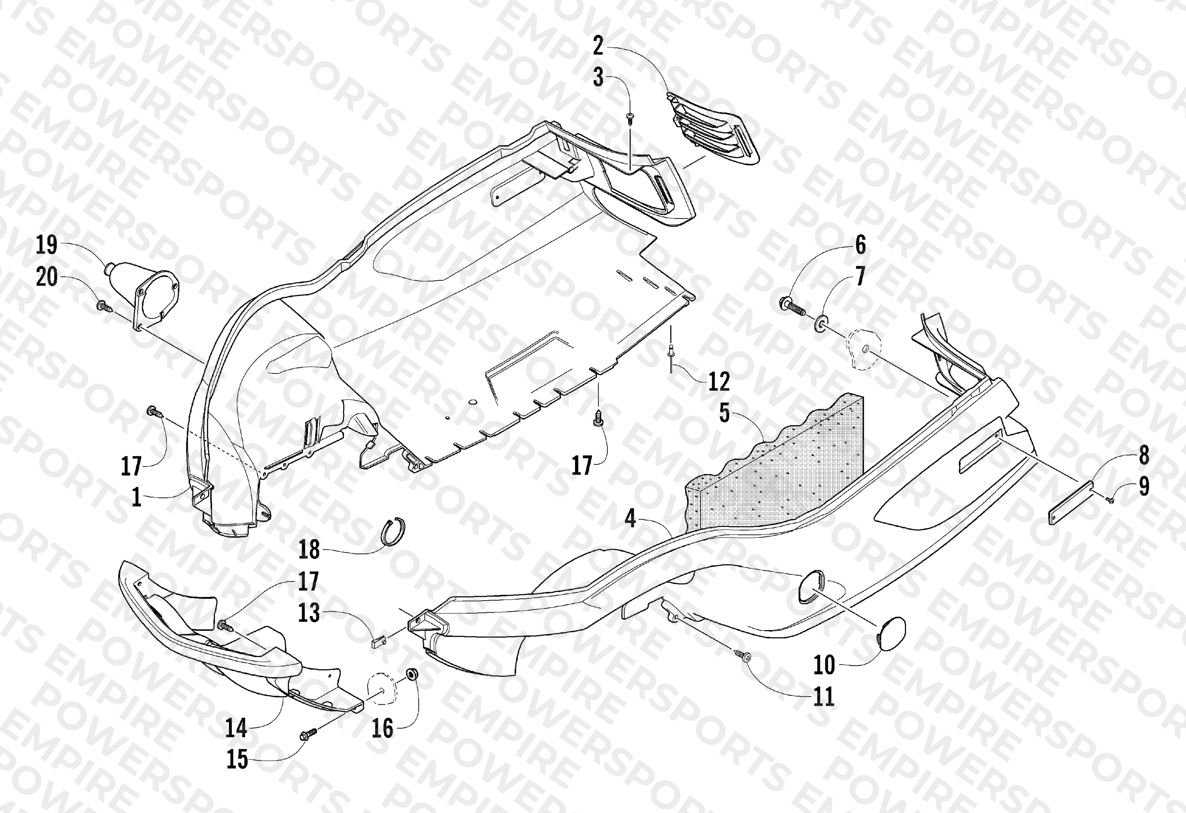 BELLY PAN AND FRONT BUMPER ASSEMBLY