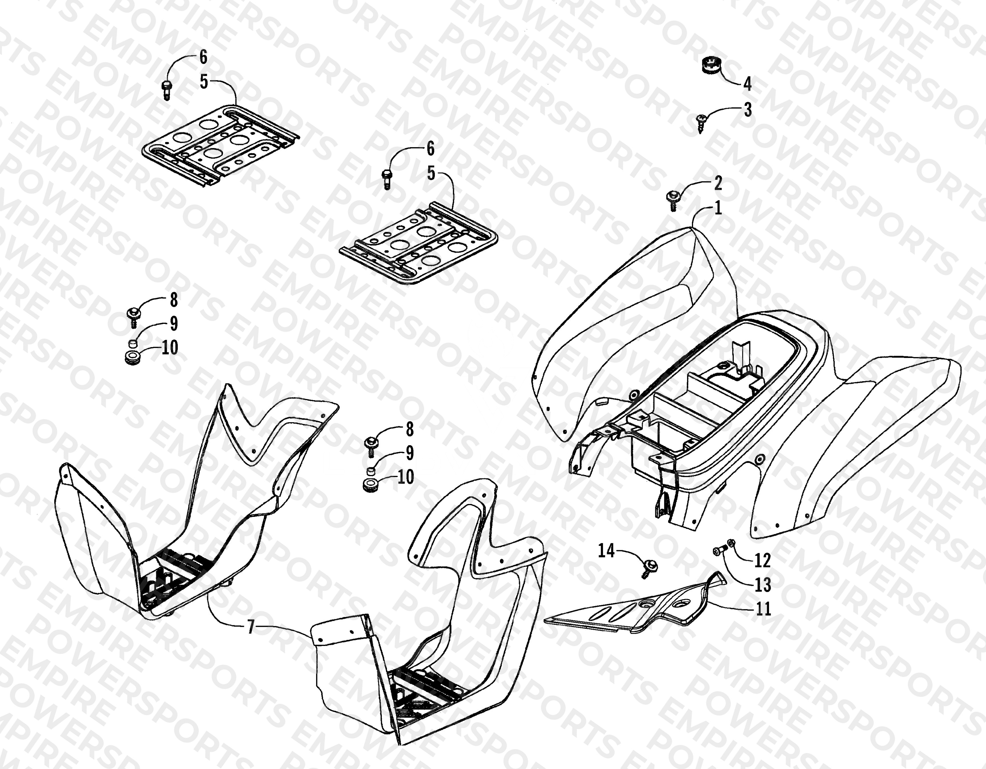 REAR BODY PANEL ASSEMBLY