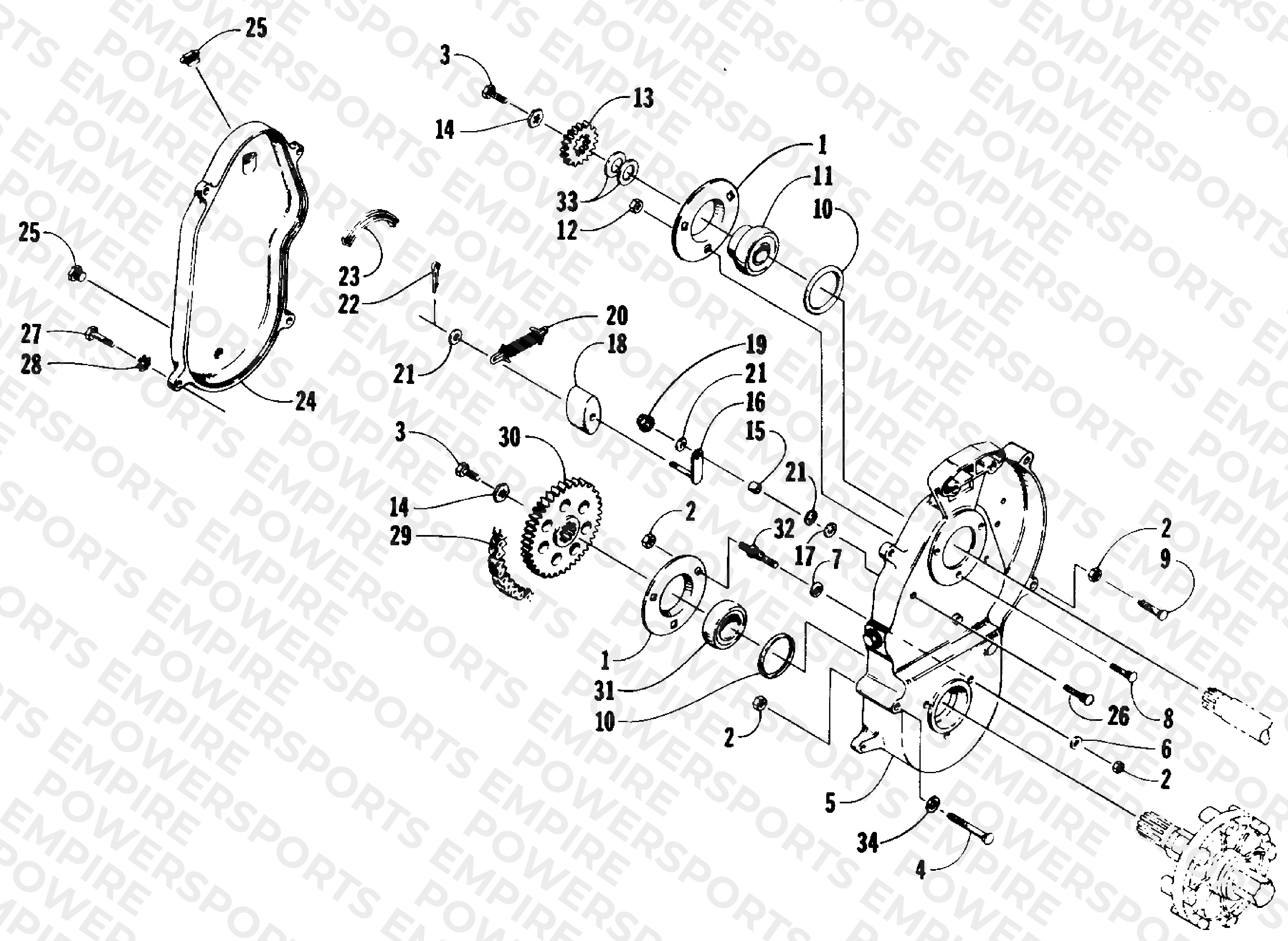 DRIVE/DROPCASE ASSEMBLY