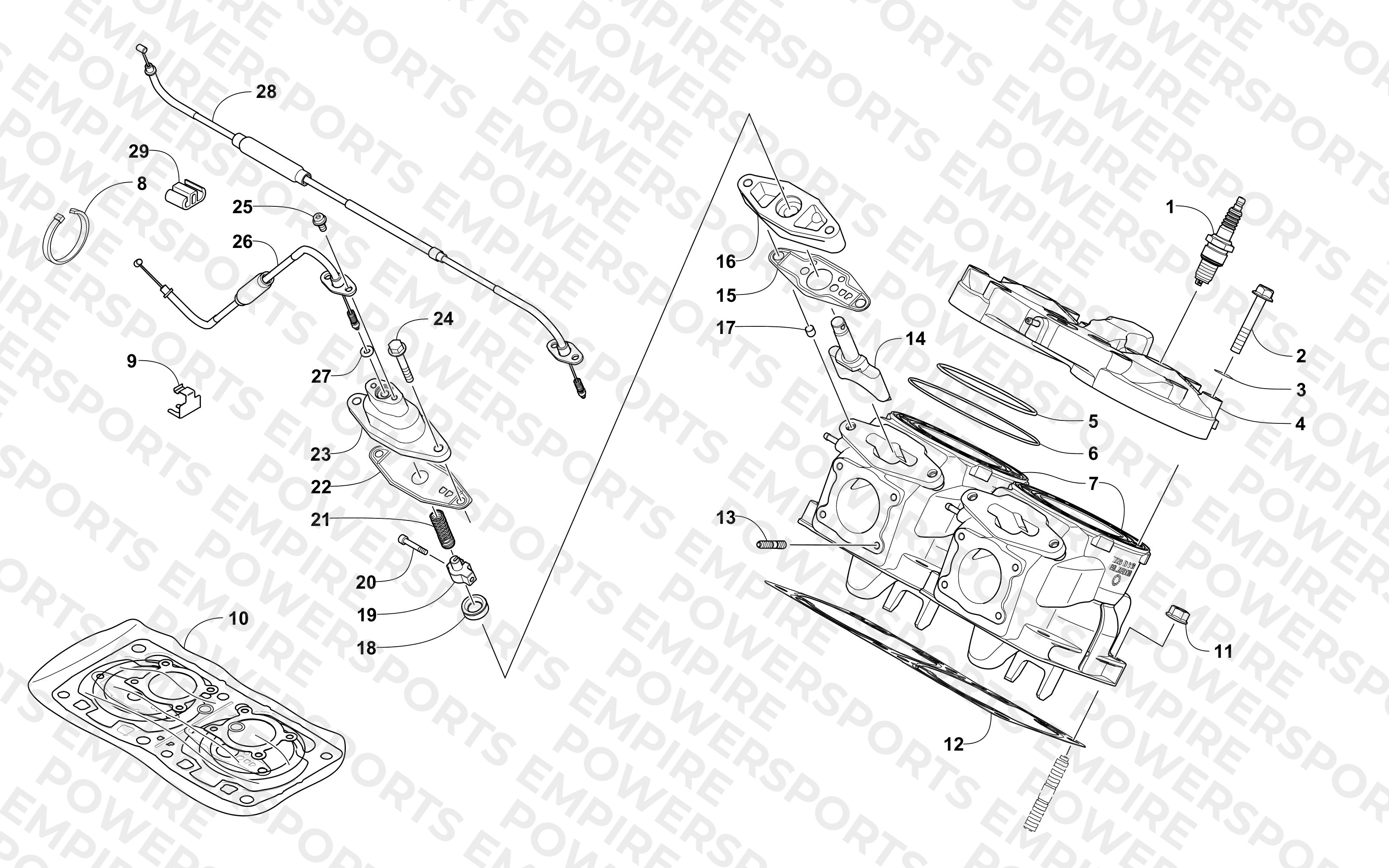 CYLINDER AND HEAD ASSEMBLY