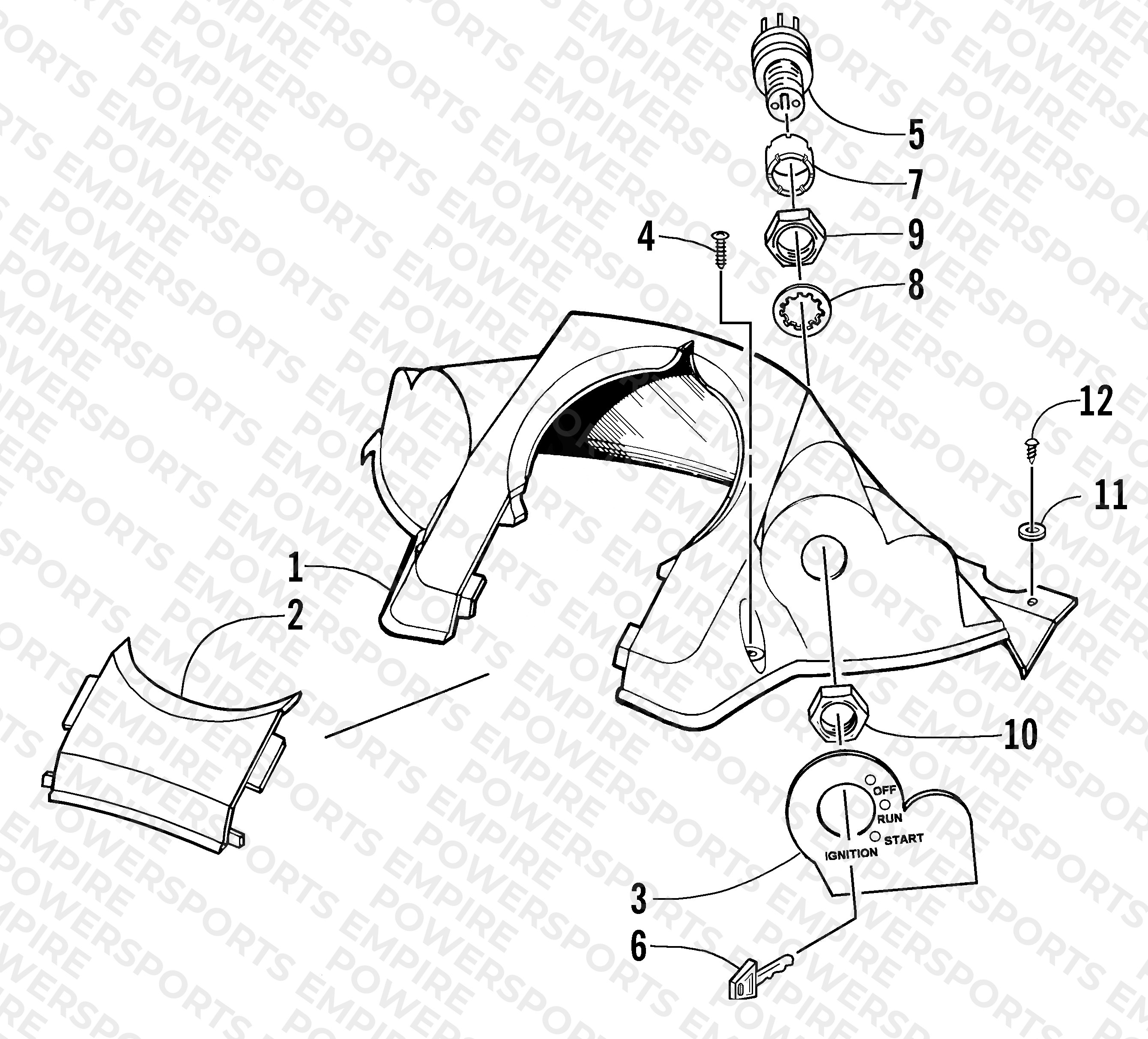 CONSOLE AND SWITCH ASSEMBLY