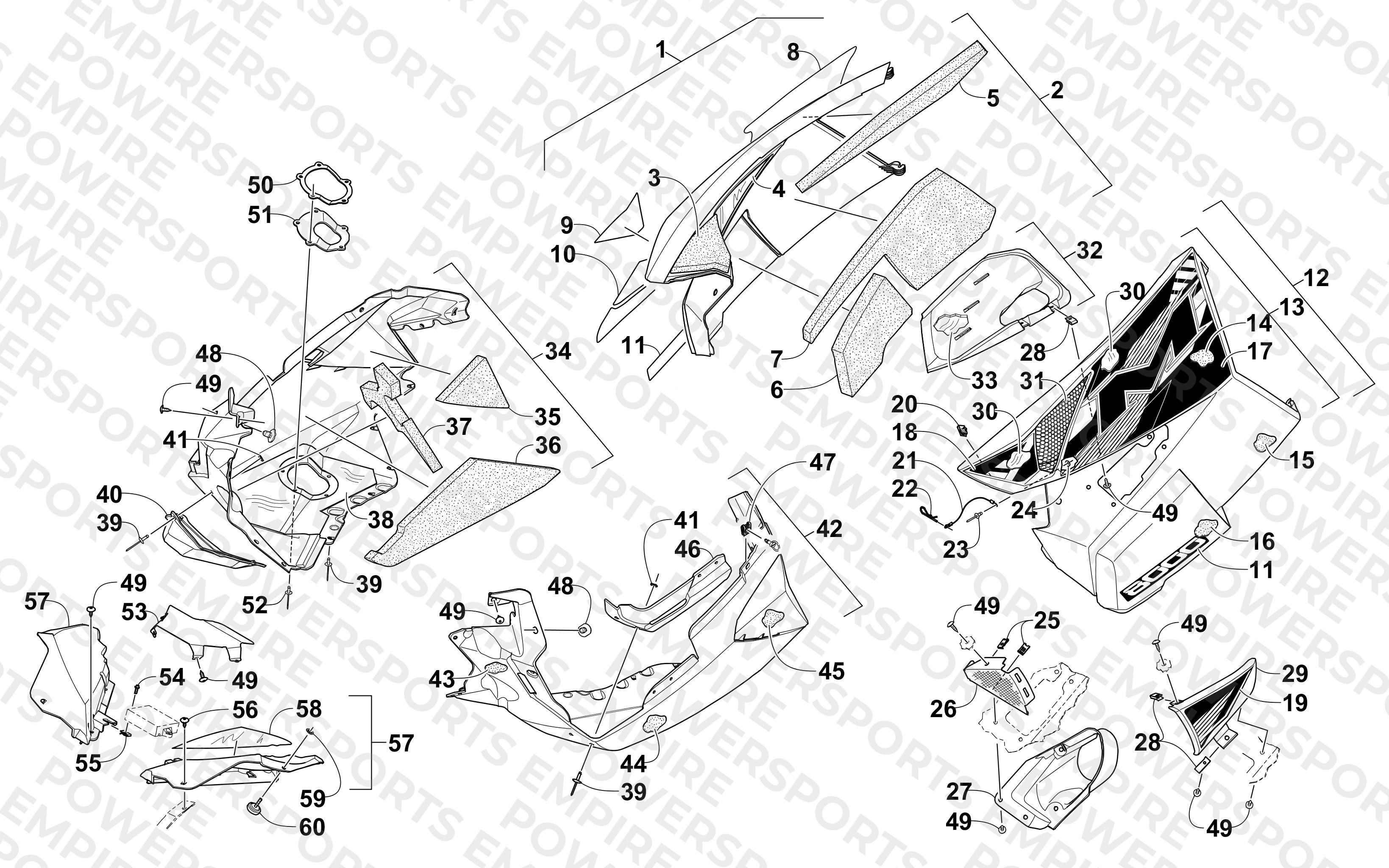SKID PLATE AND SIDE PANEL ASSEMBLY