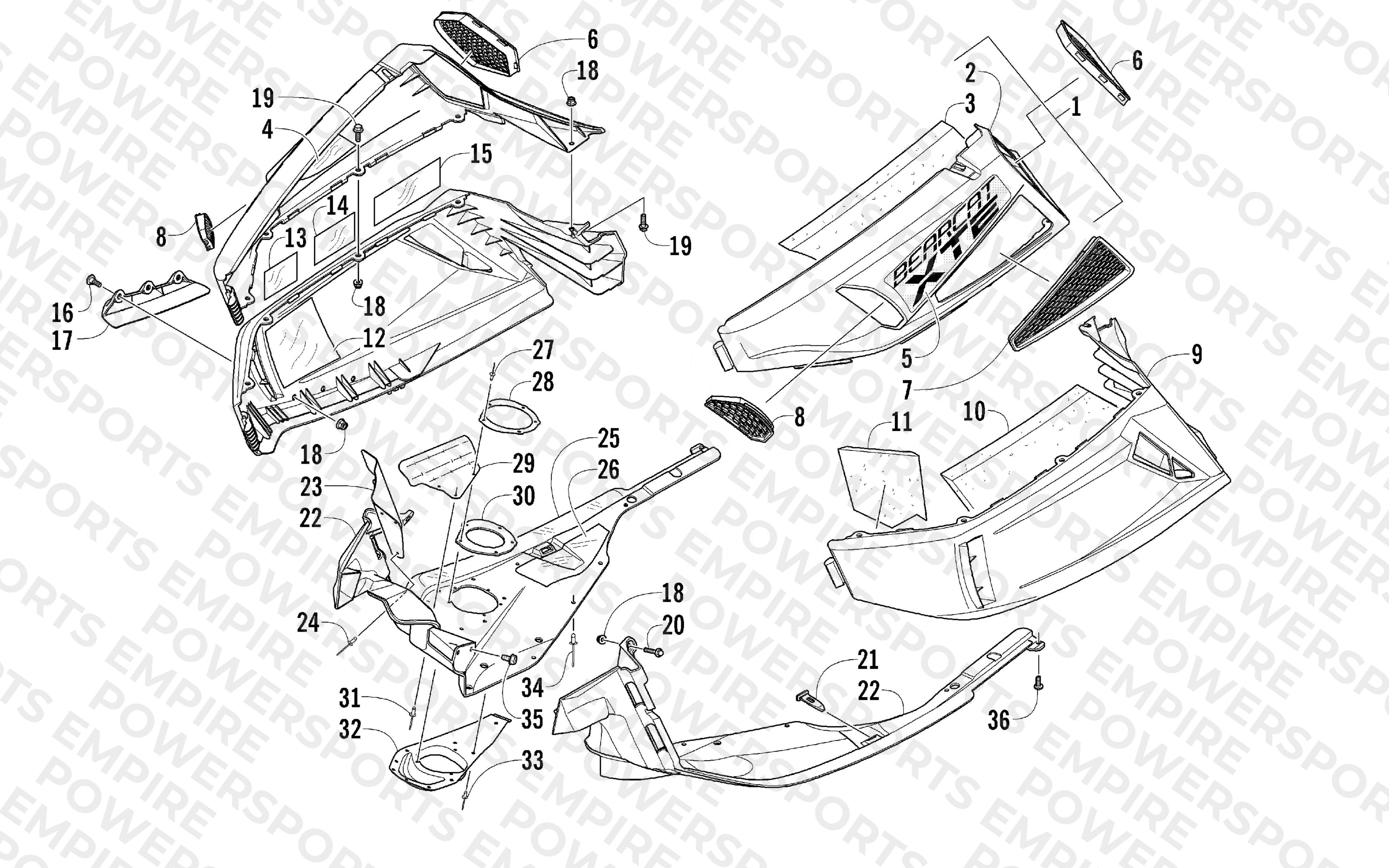 SKID PLATE AND SIDE PANEL ASSEMBLY