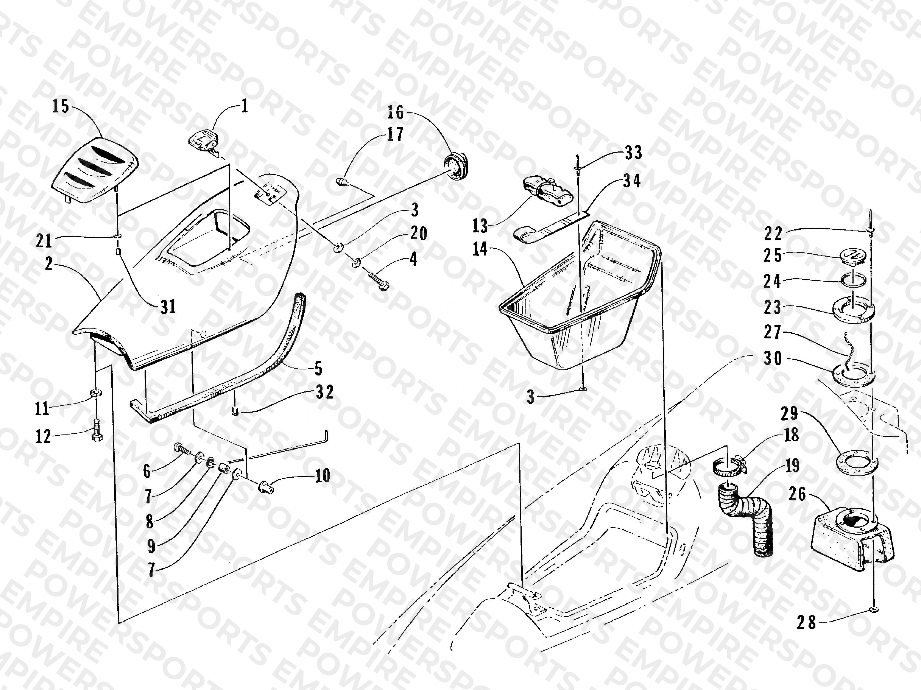HATCH COVER AND STORAGE TRAY