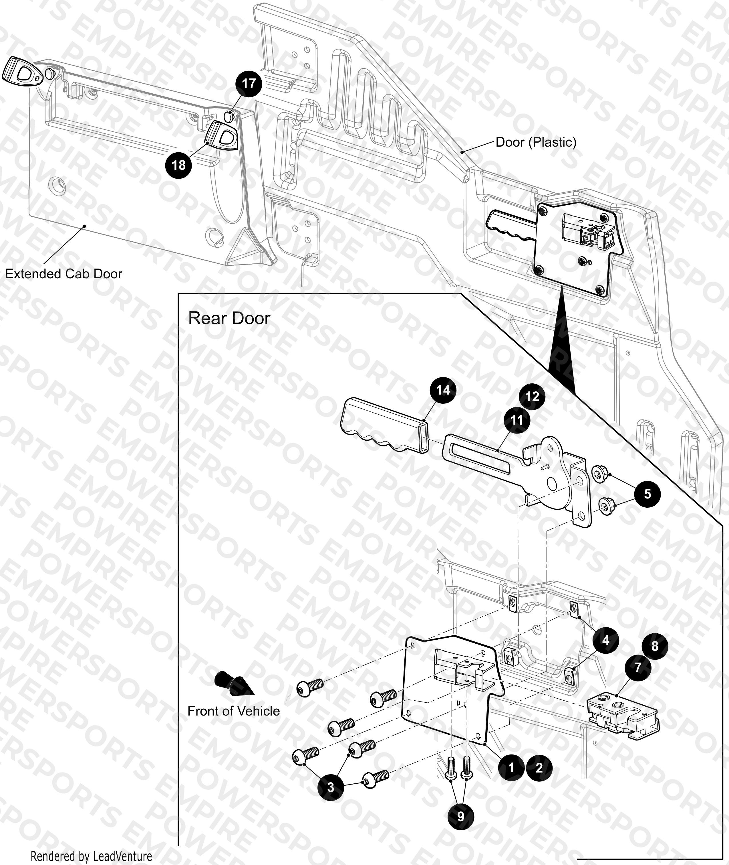 DOOR LATCH - REAR DOOR