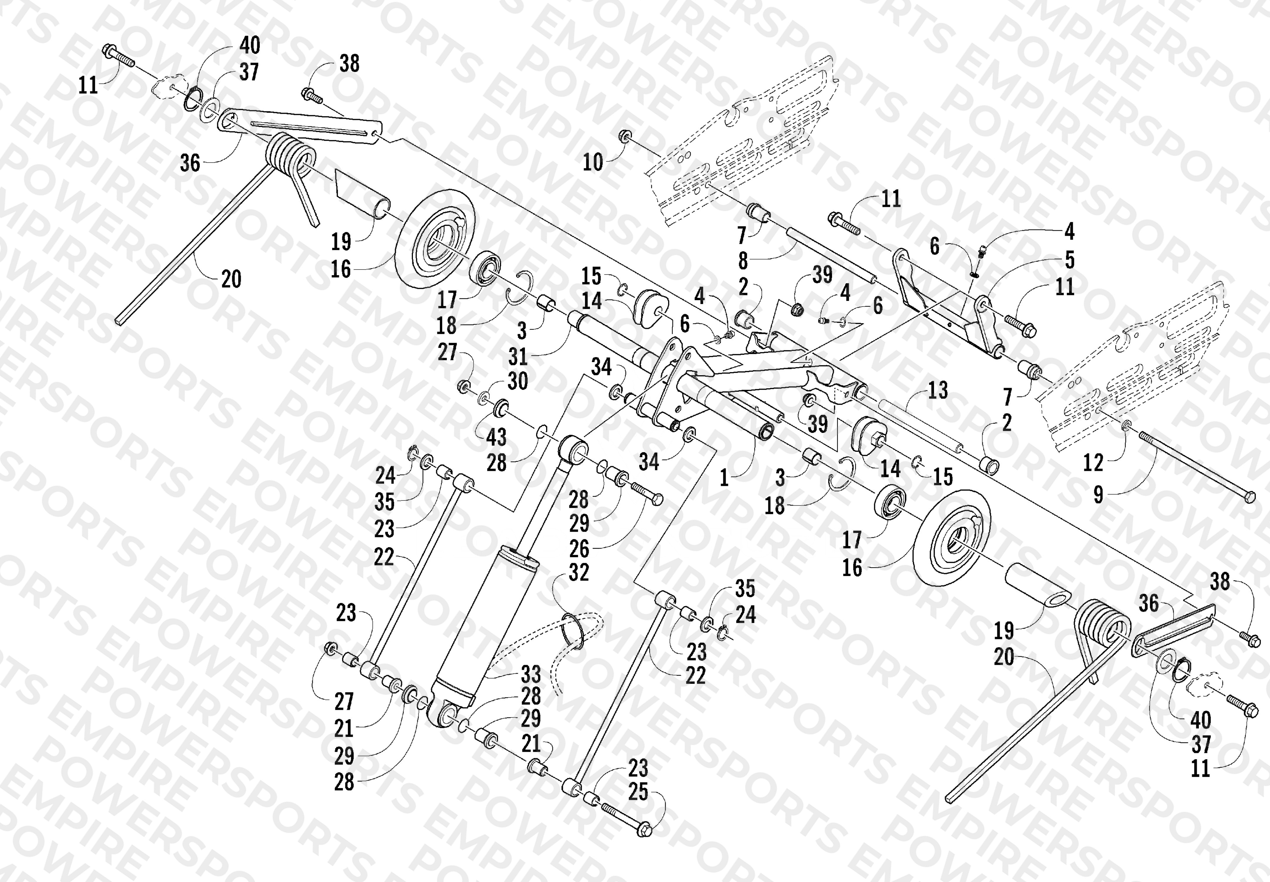 REAR SUSPENSION REAR ARM ASSEMBLY