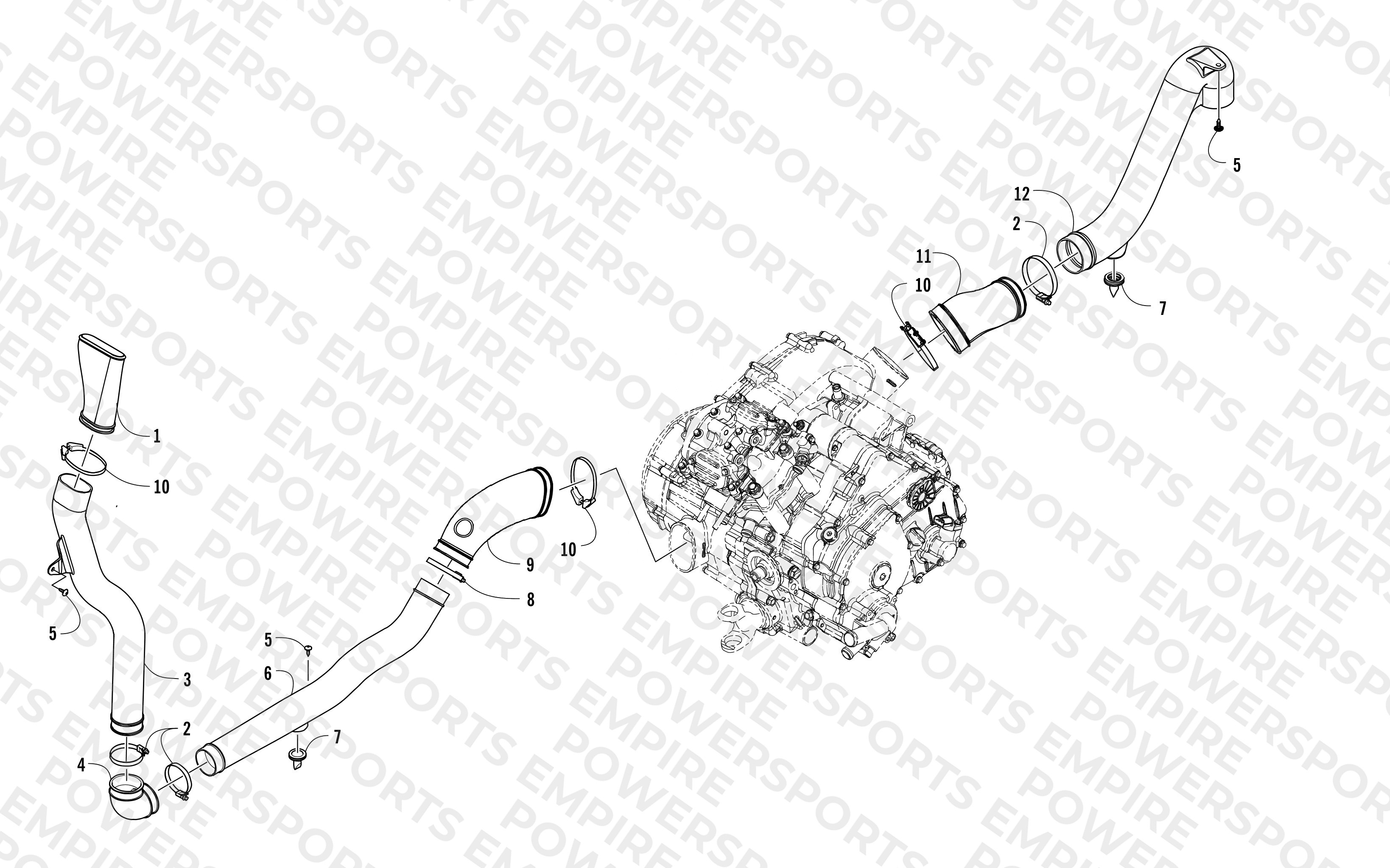 CASE/BELT COOLING ASSEMBLY