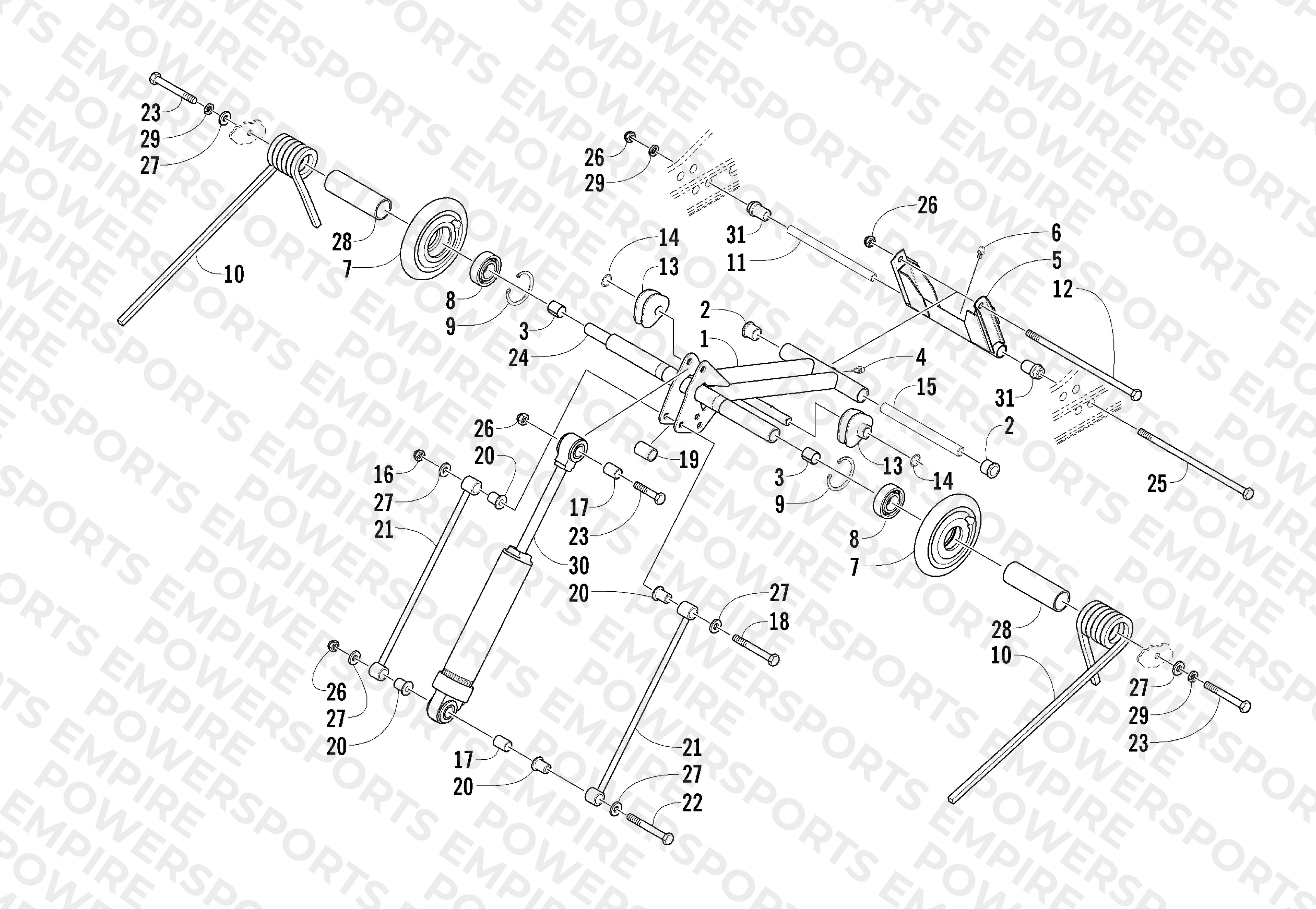 REAR SUSPENSION REAR ARM ASSEMBLY