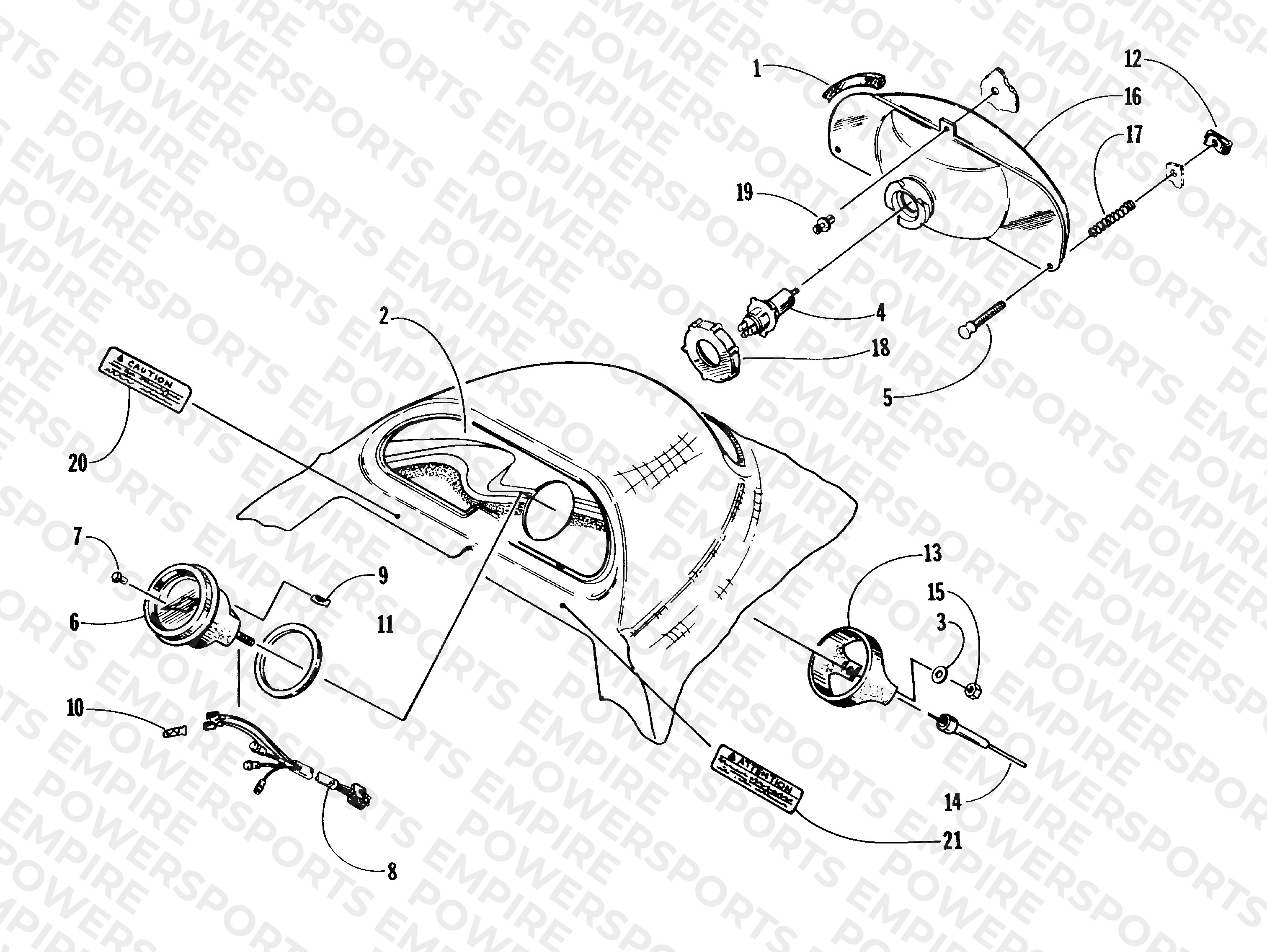HEADLIGHT AND INSTRUMENT POD