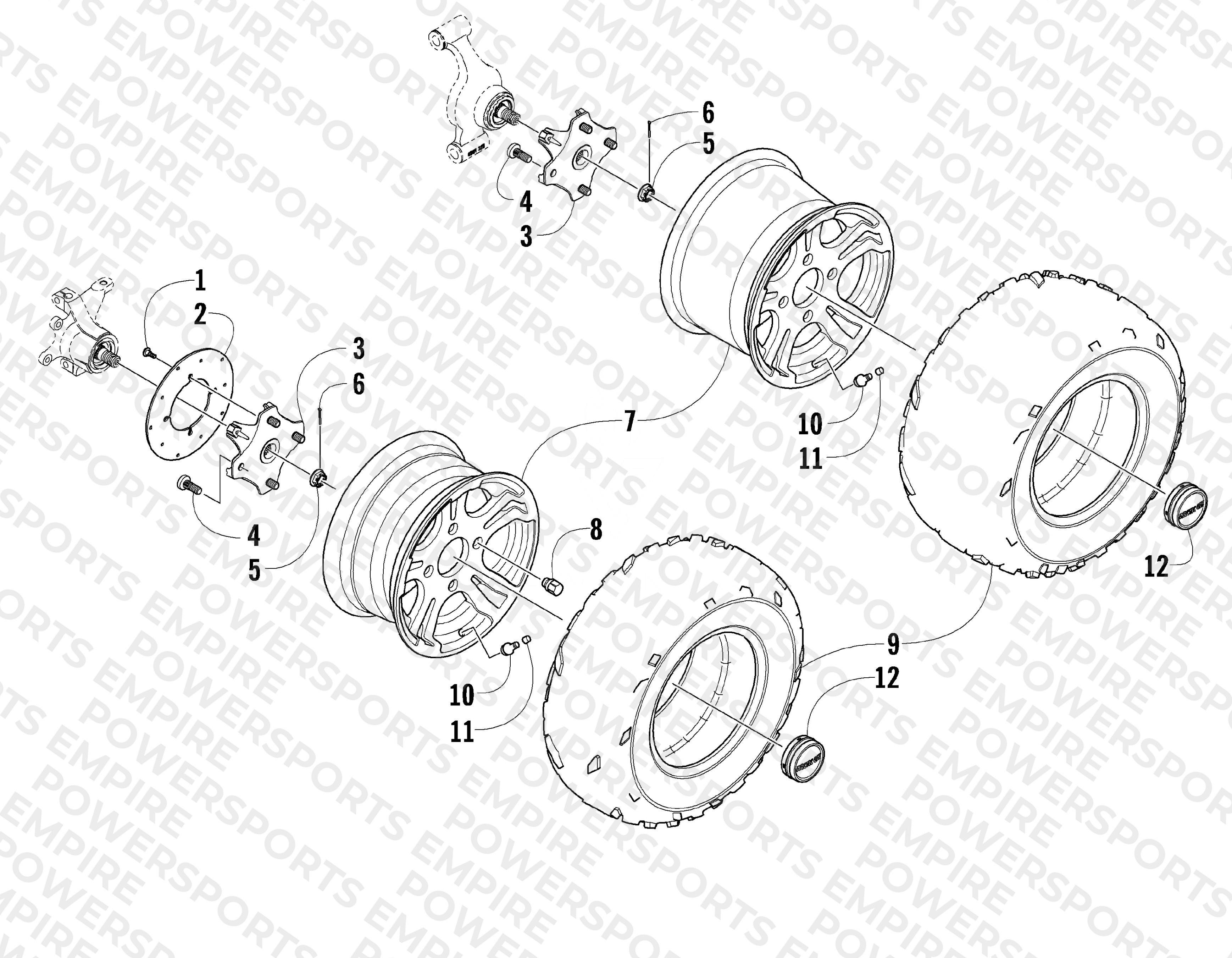WHEEL AND TIRE ASSEMBLY