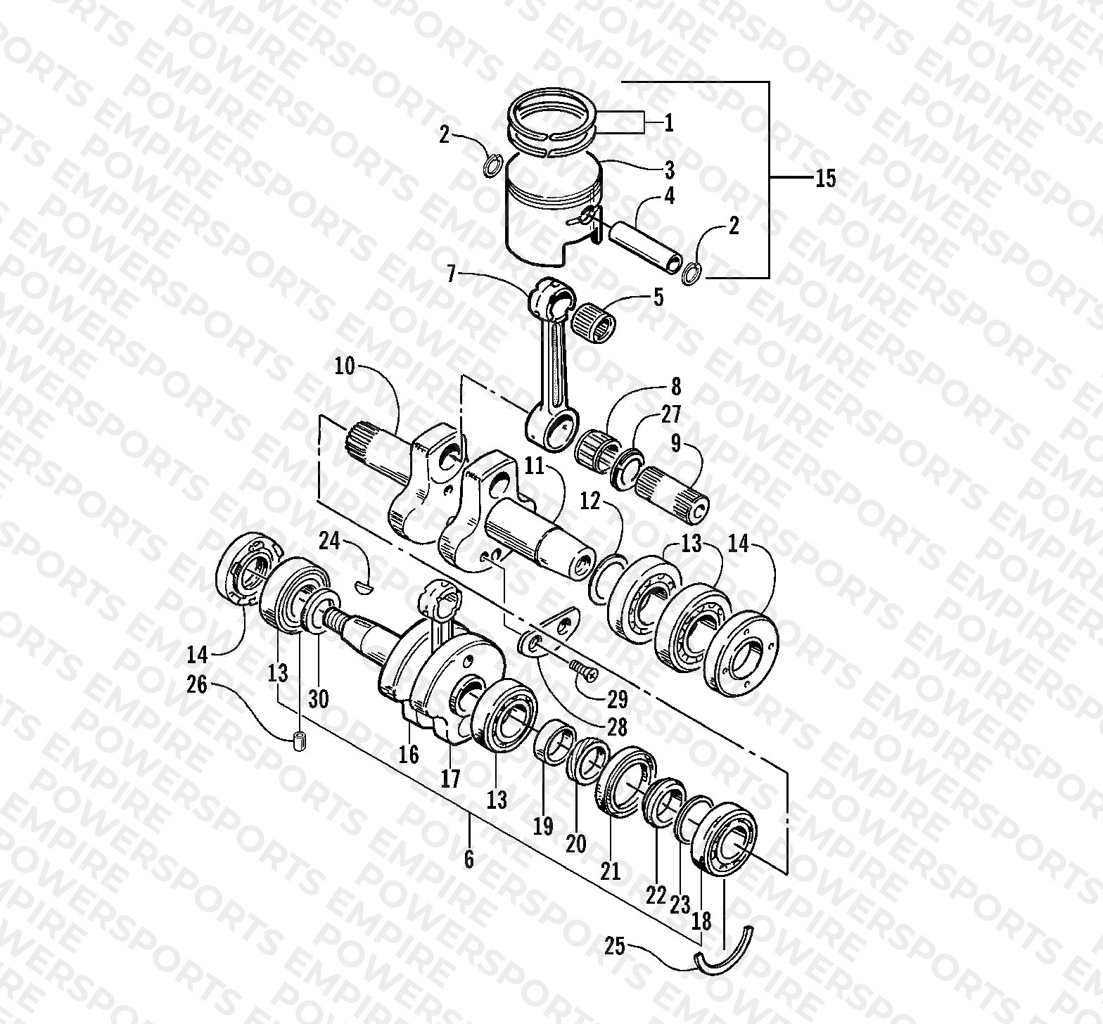 PISTON AND CRANKSHAFT