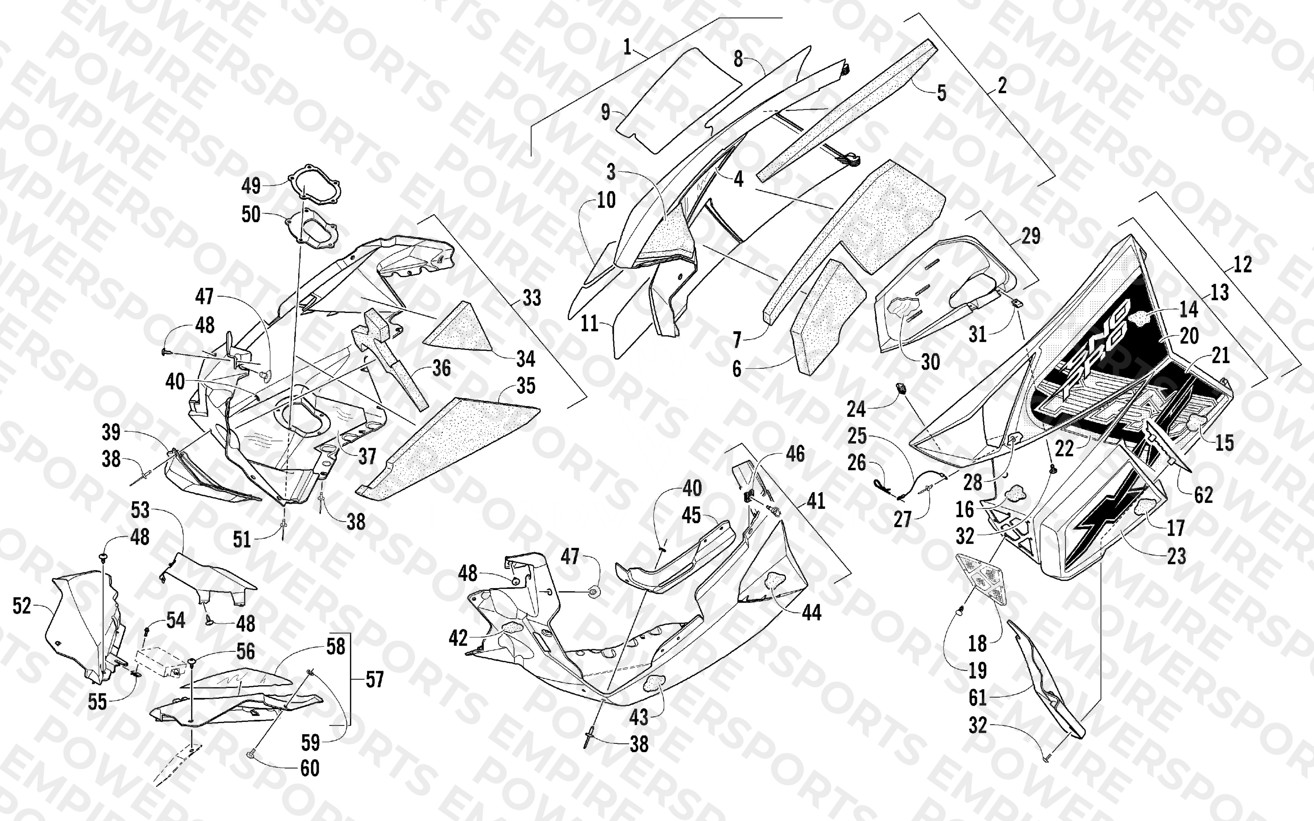 SKID PLATE AND SIDE PANEL ASSEMBLY