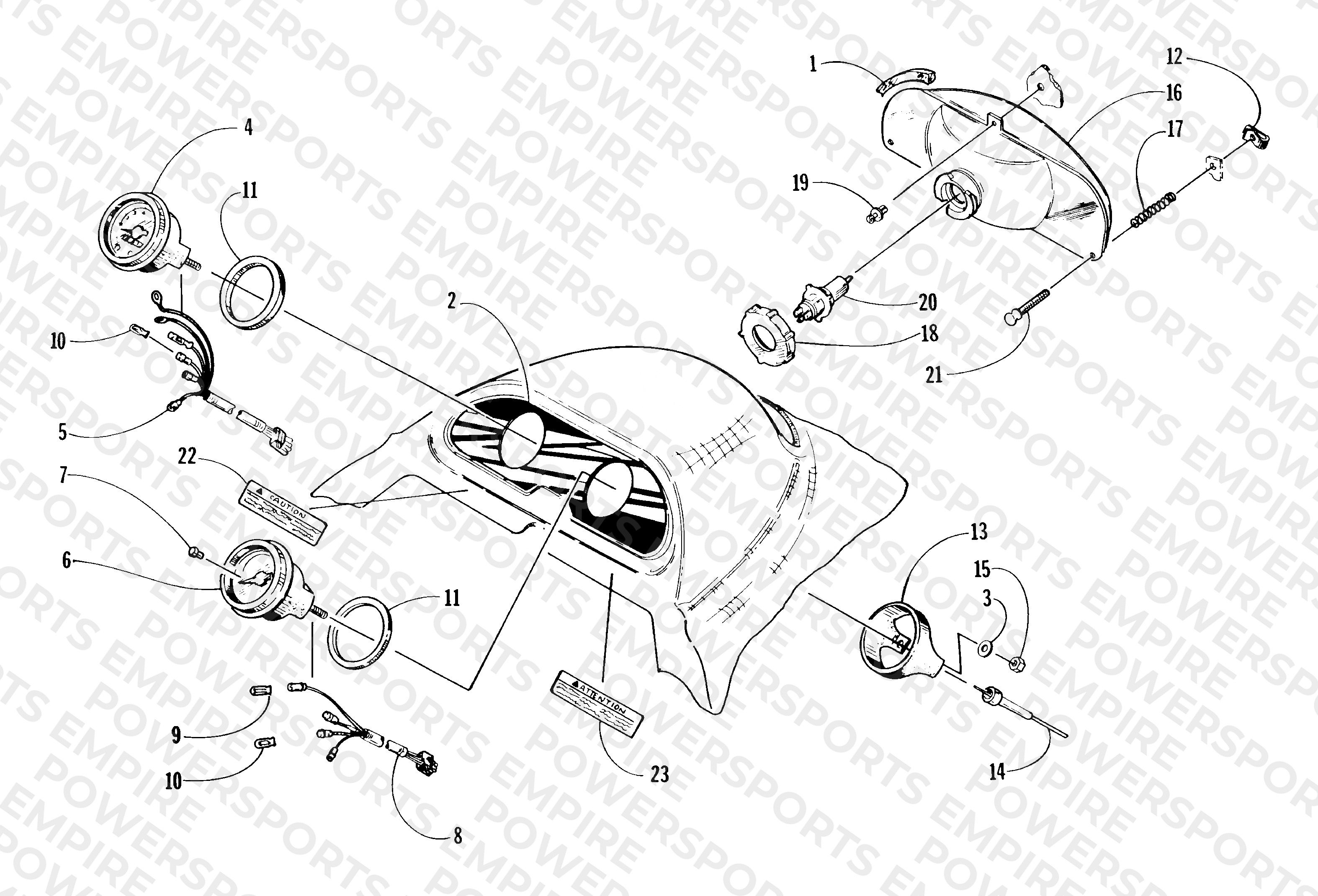 HEADLIGHT AND INSTRUMENT POD