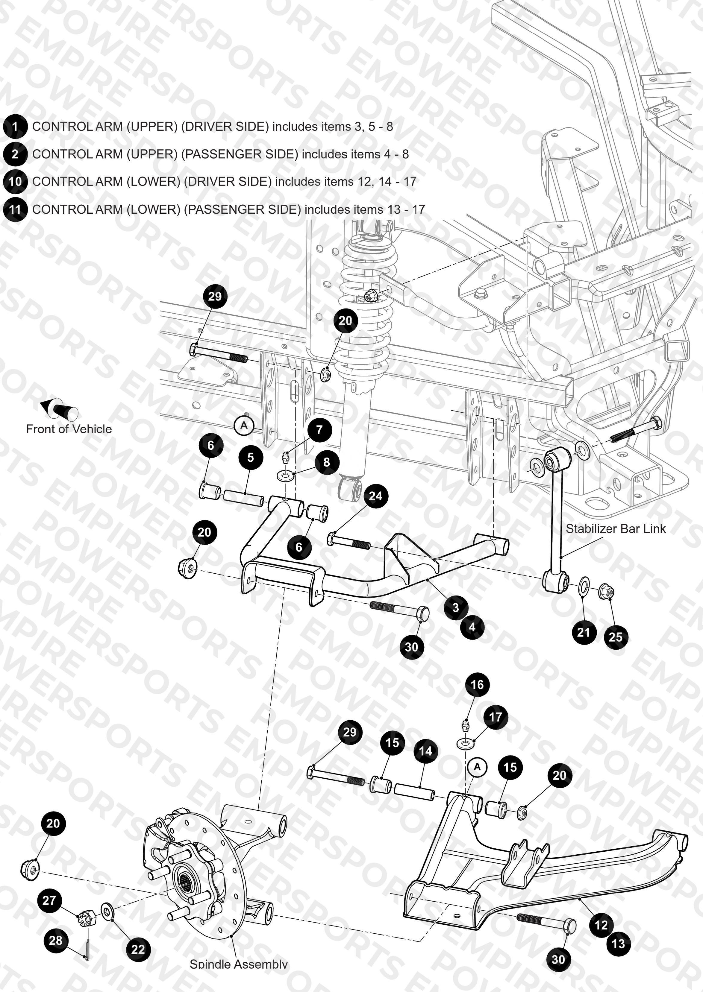 REAR CONTROL ARM ASSEMBLY
