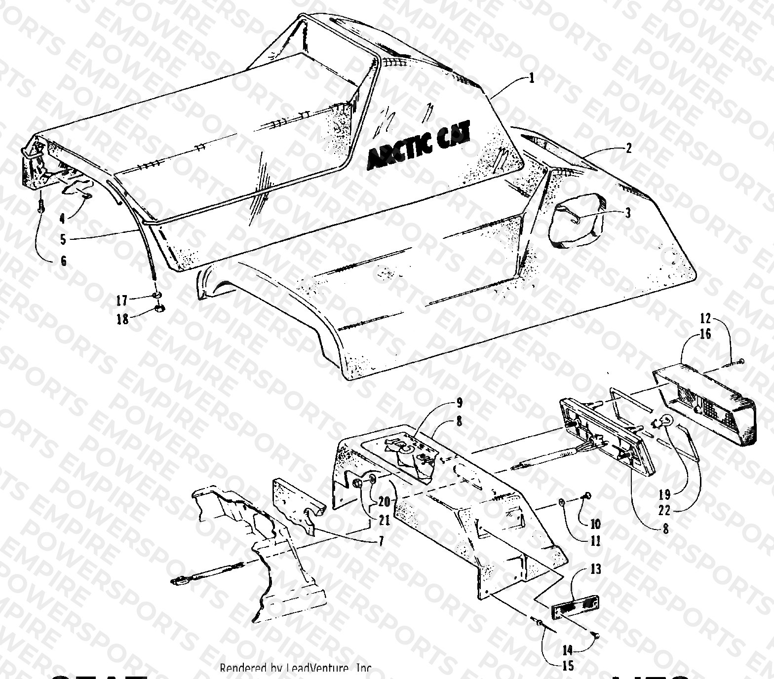 SEAT AND TAILLIGHT ASSEMBLIES