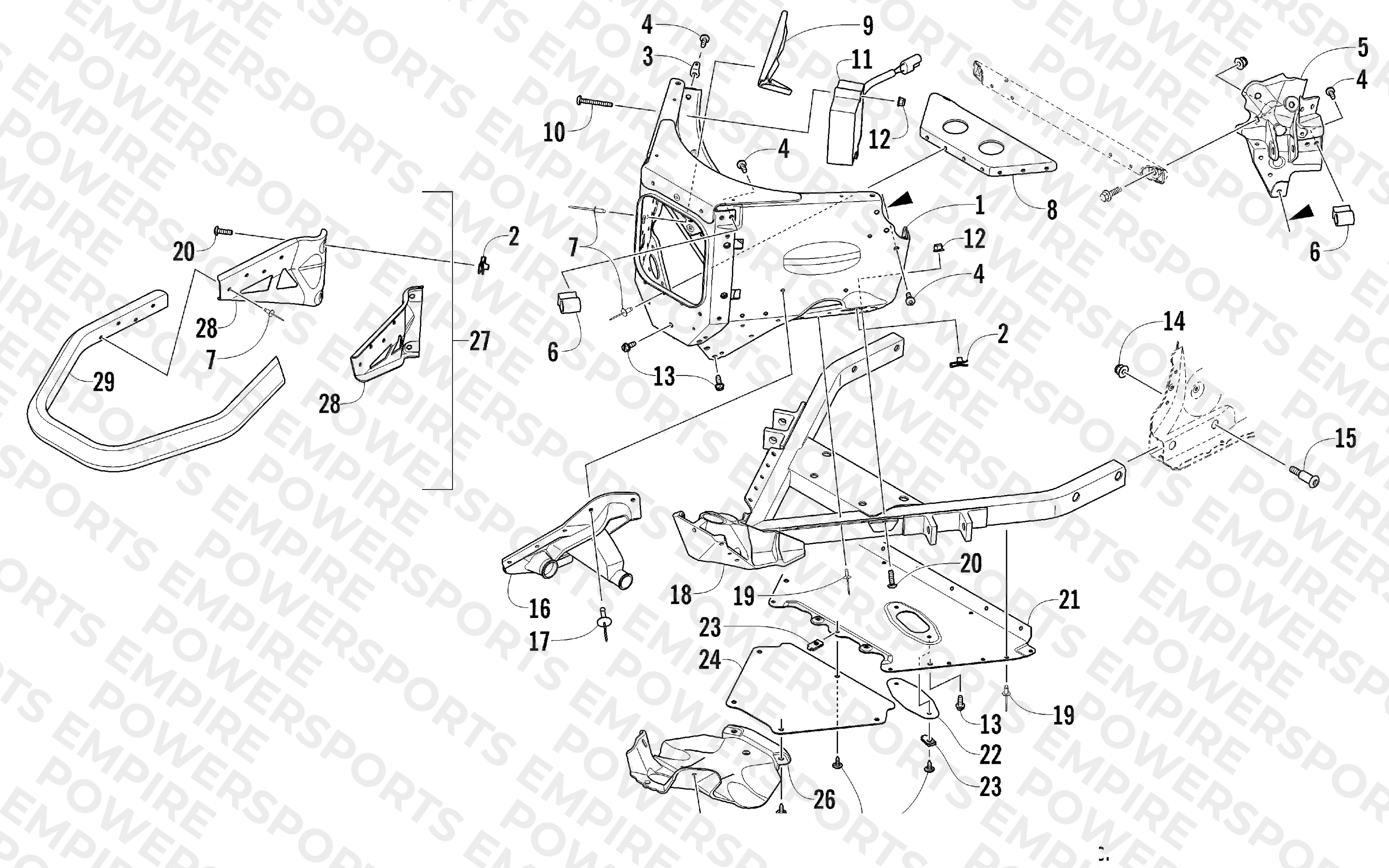 FRONT BUMPER AND FRAME ASSEMBLY