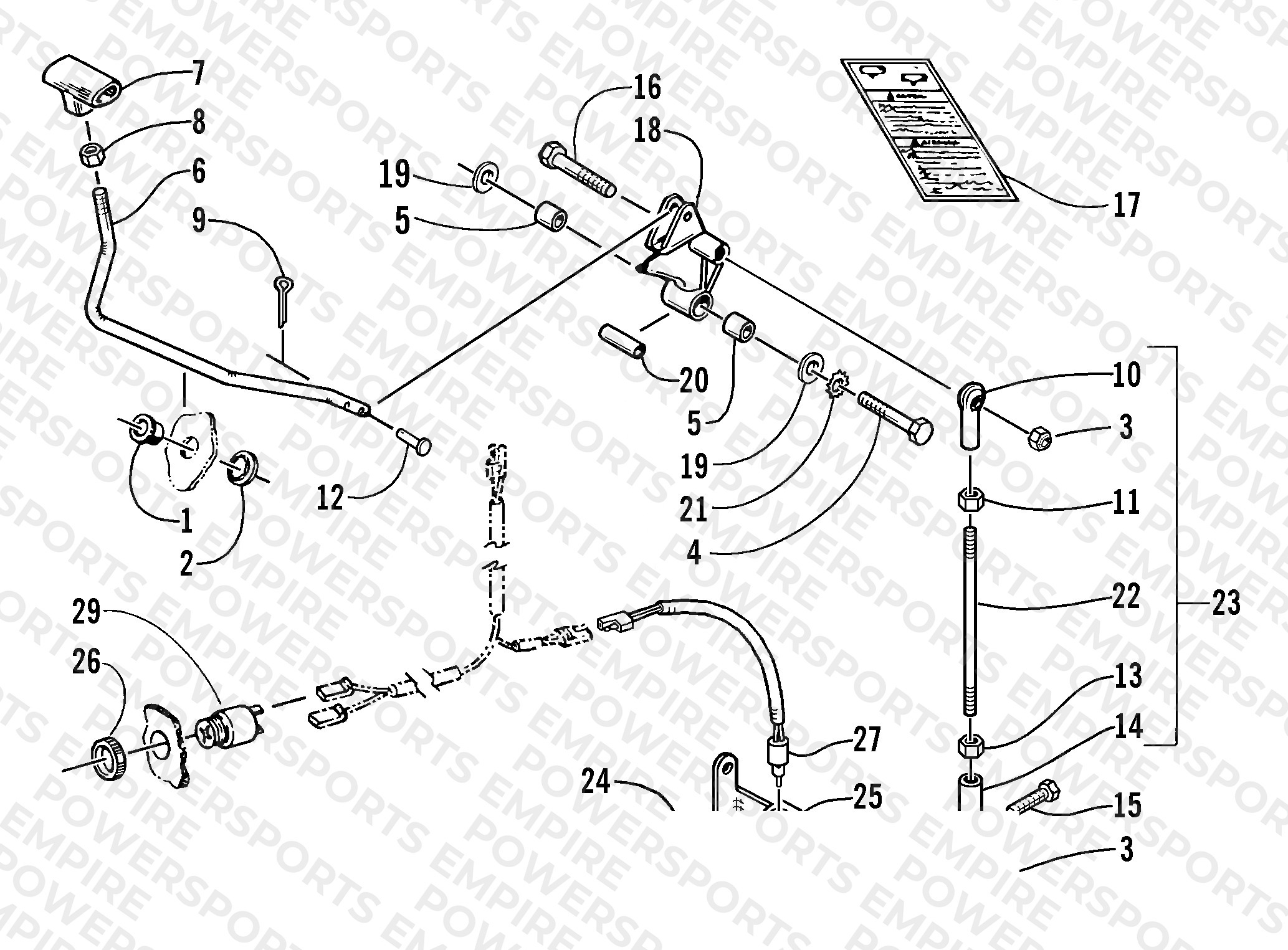 REVERSE SHIFT LEVER ASSEMBLY