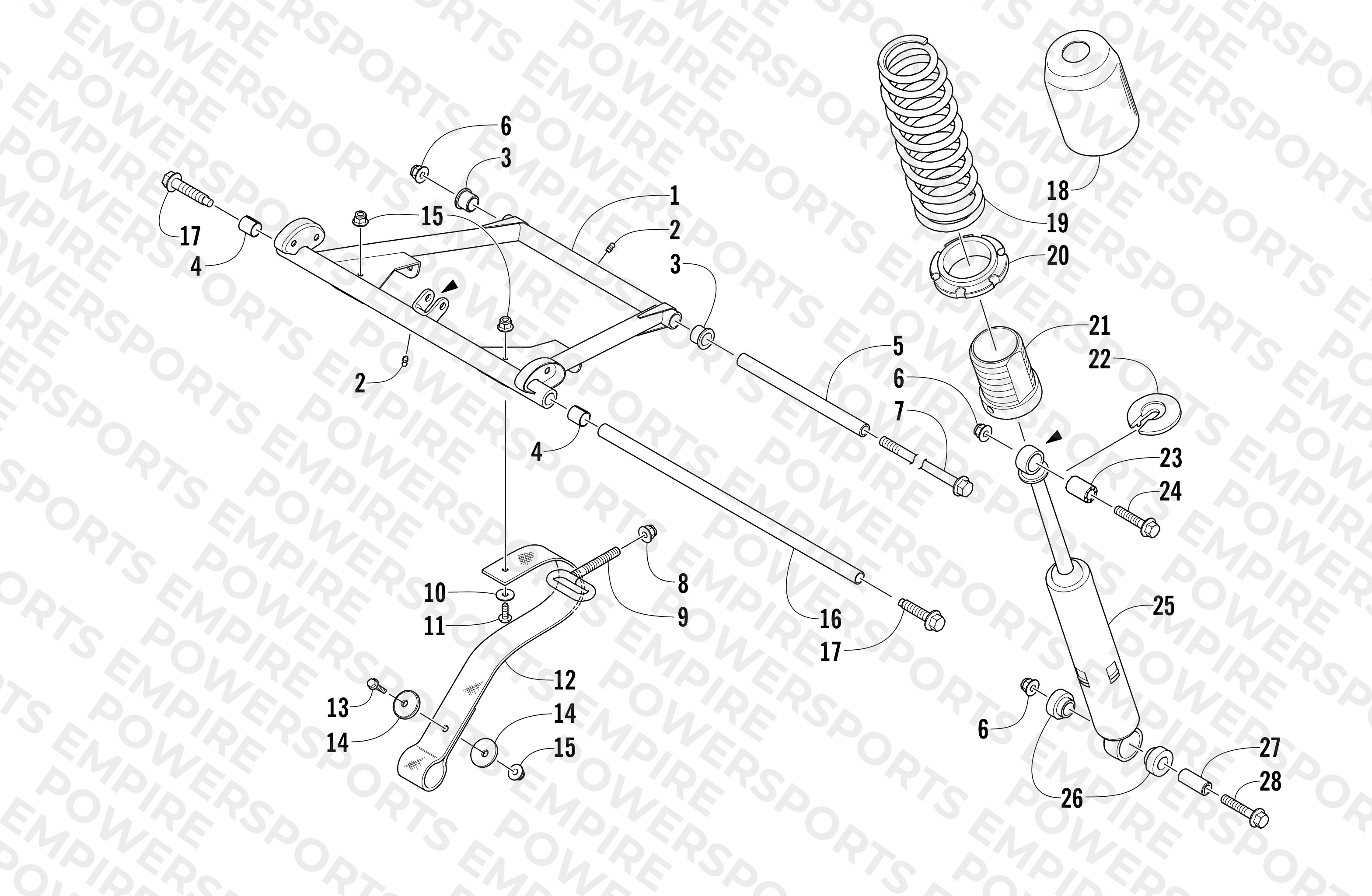 REAR SUSPENSION FRONT ARM ASSEMBLY
