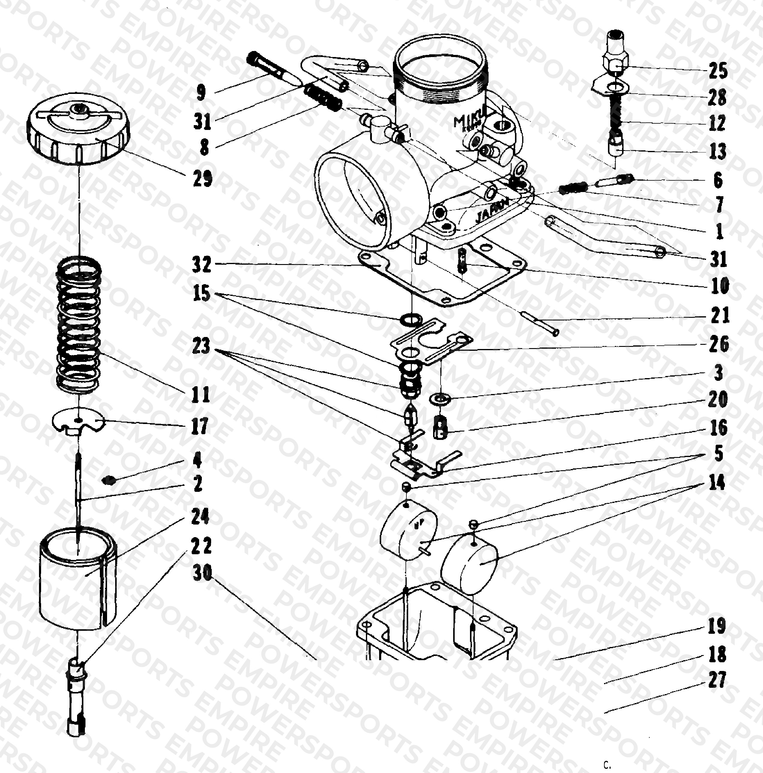 CARBURETOR VW36-42