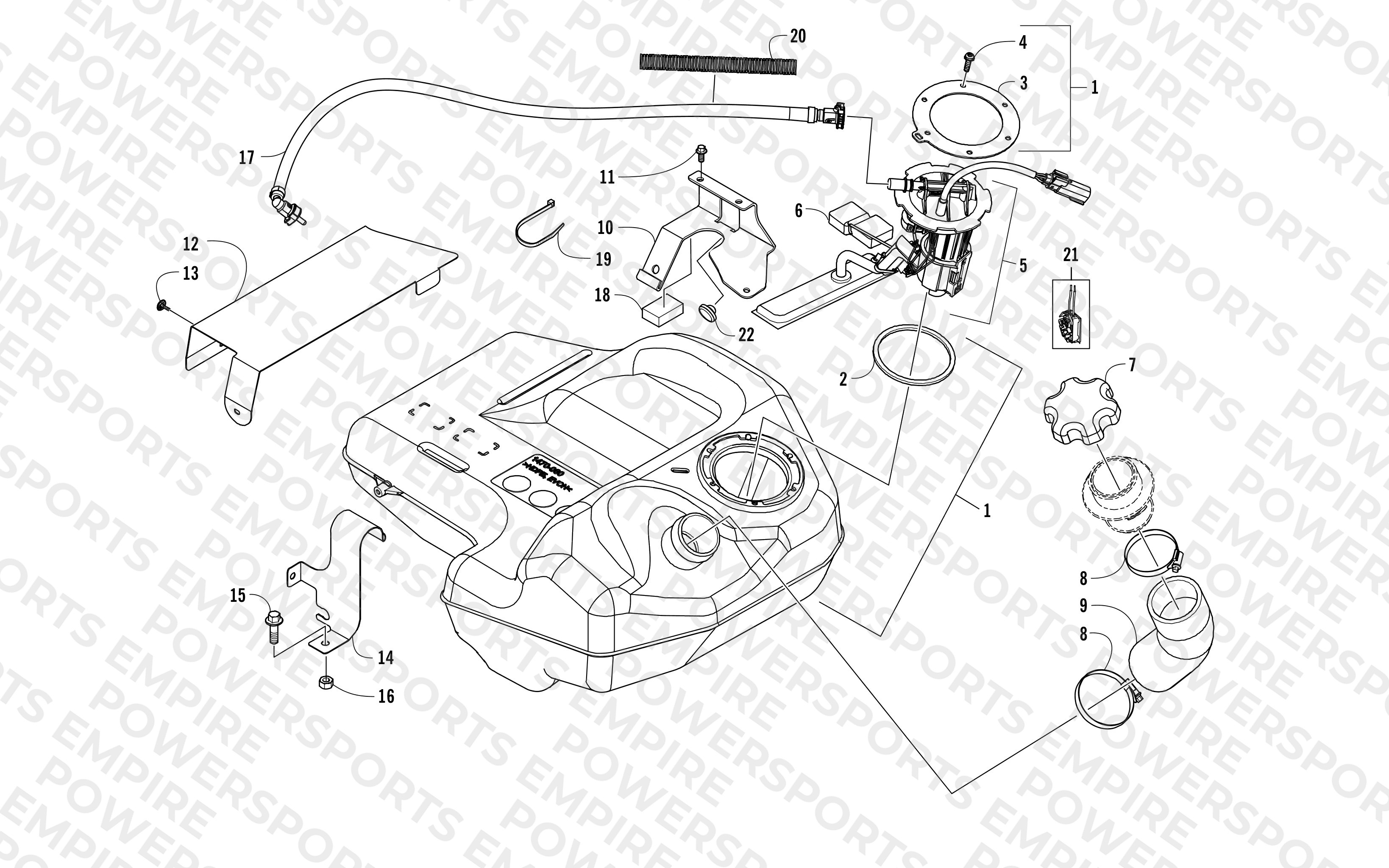 GAS TANK ASSEMBLY