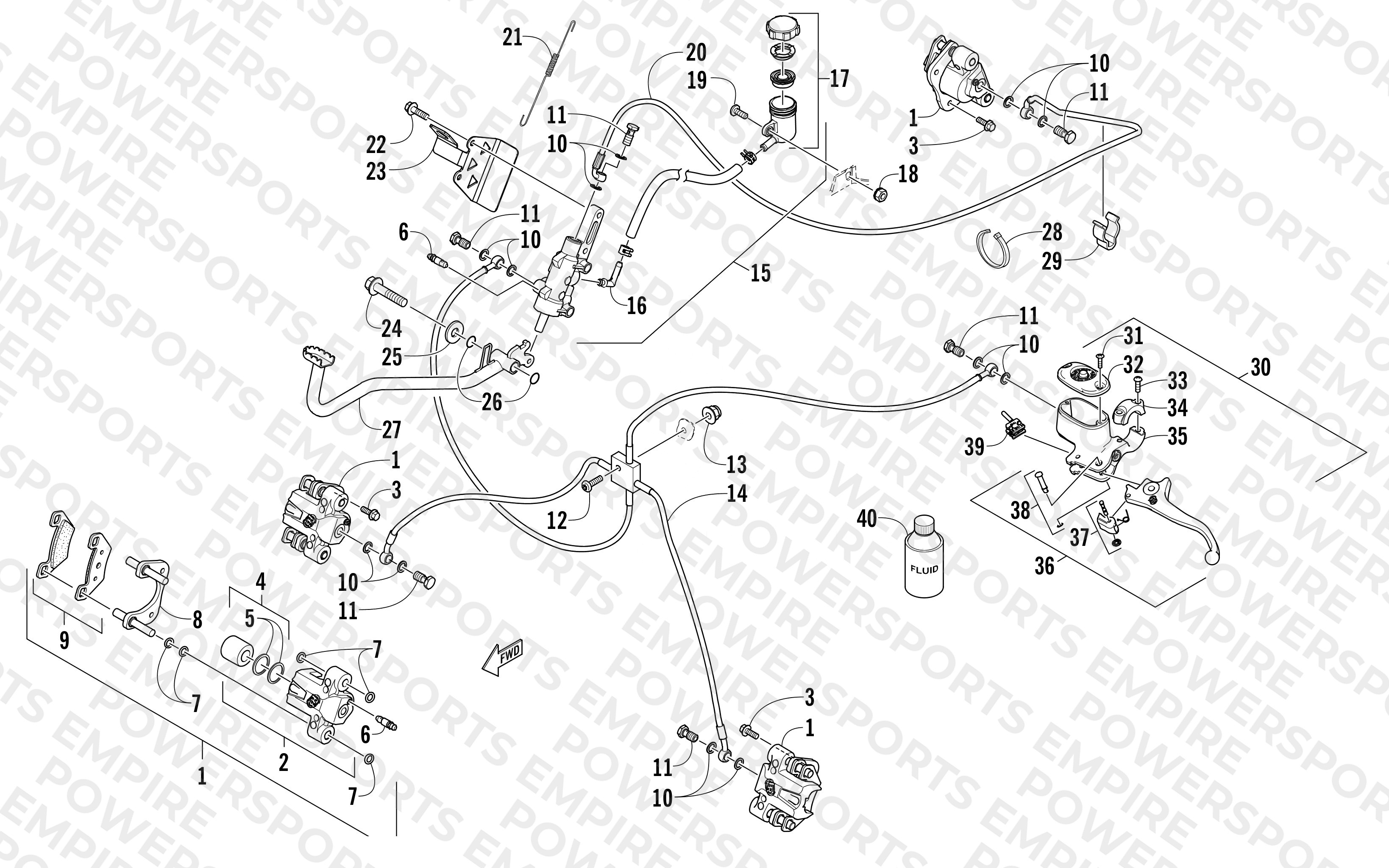 HYDRAULIC BRAKE ASSEMBLY
