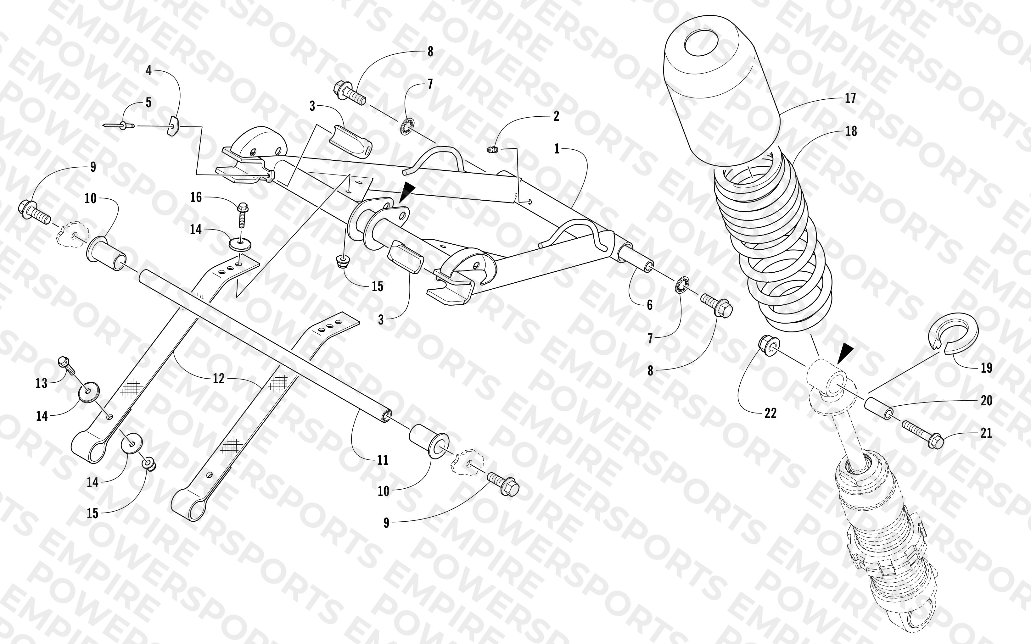 REAR SUSPENSION FRONT ARM ASSEMBLY