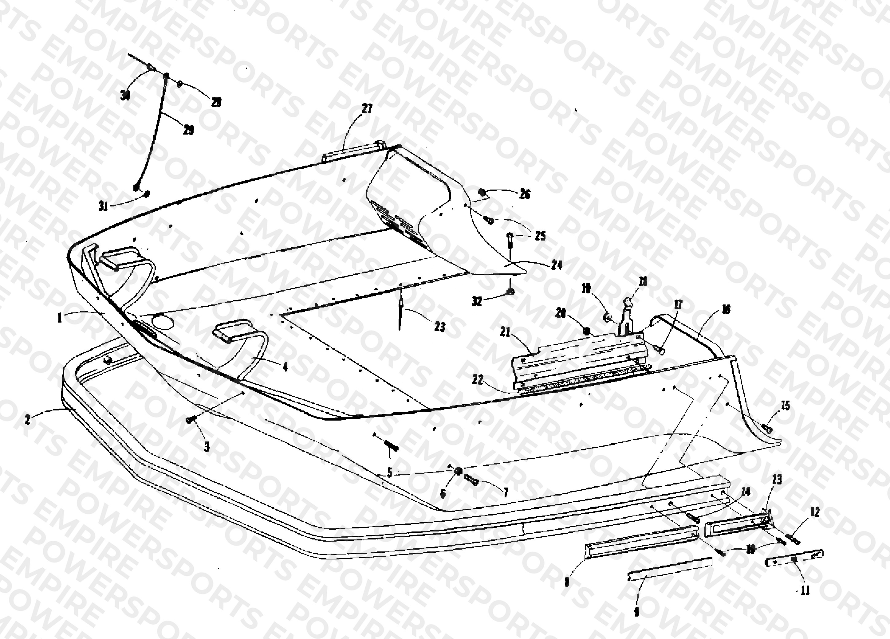 BELLY PAN AND FRONT BUMPER