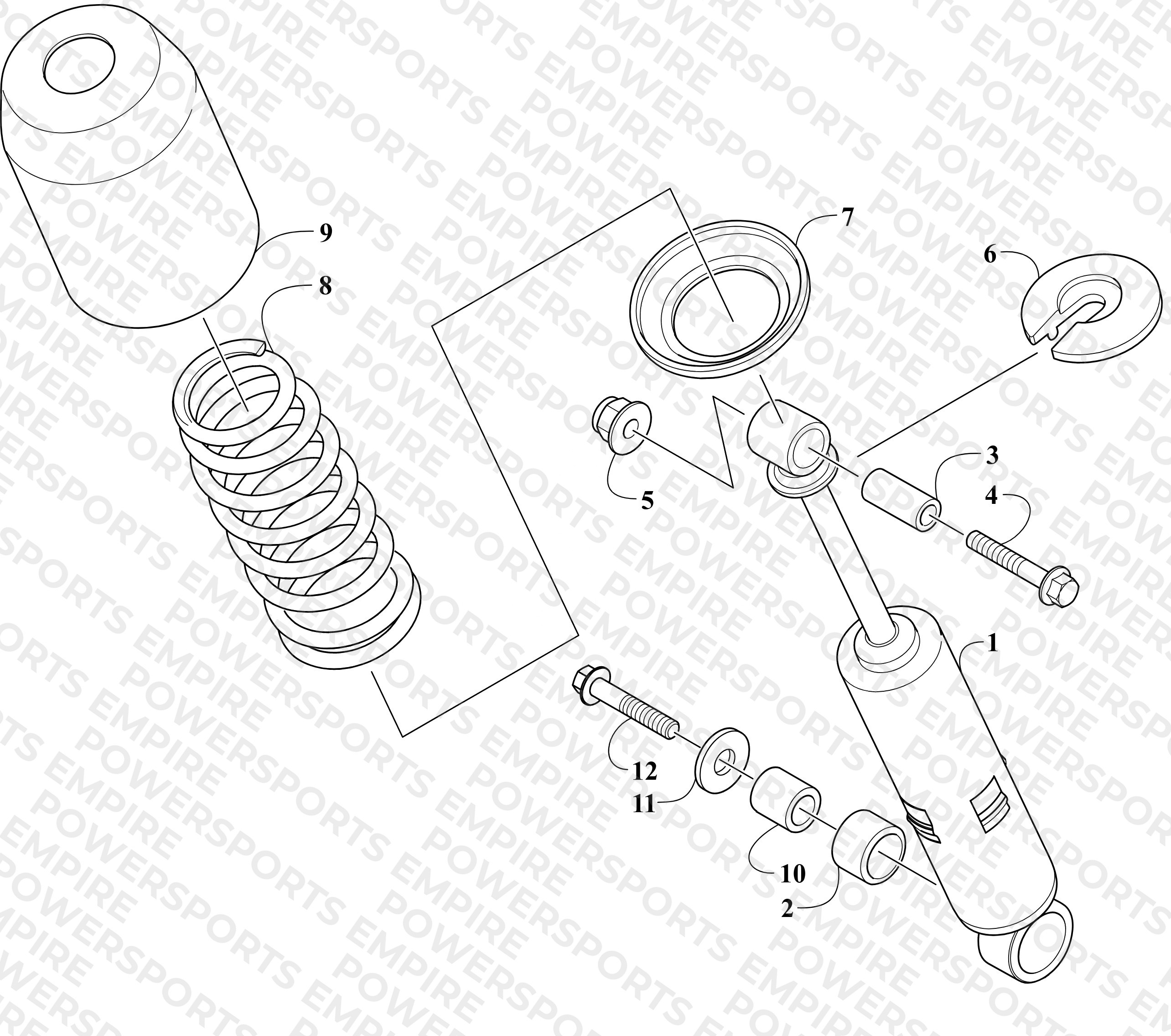 REAR SUSPENSION FRONT ARM SHOCK ABSORBER ASSEMBLY