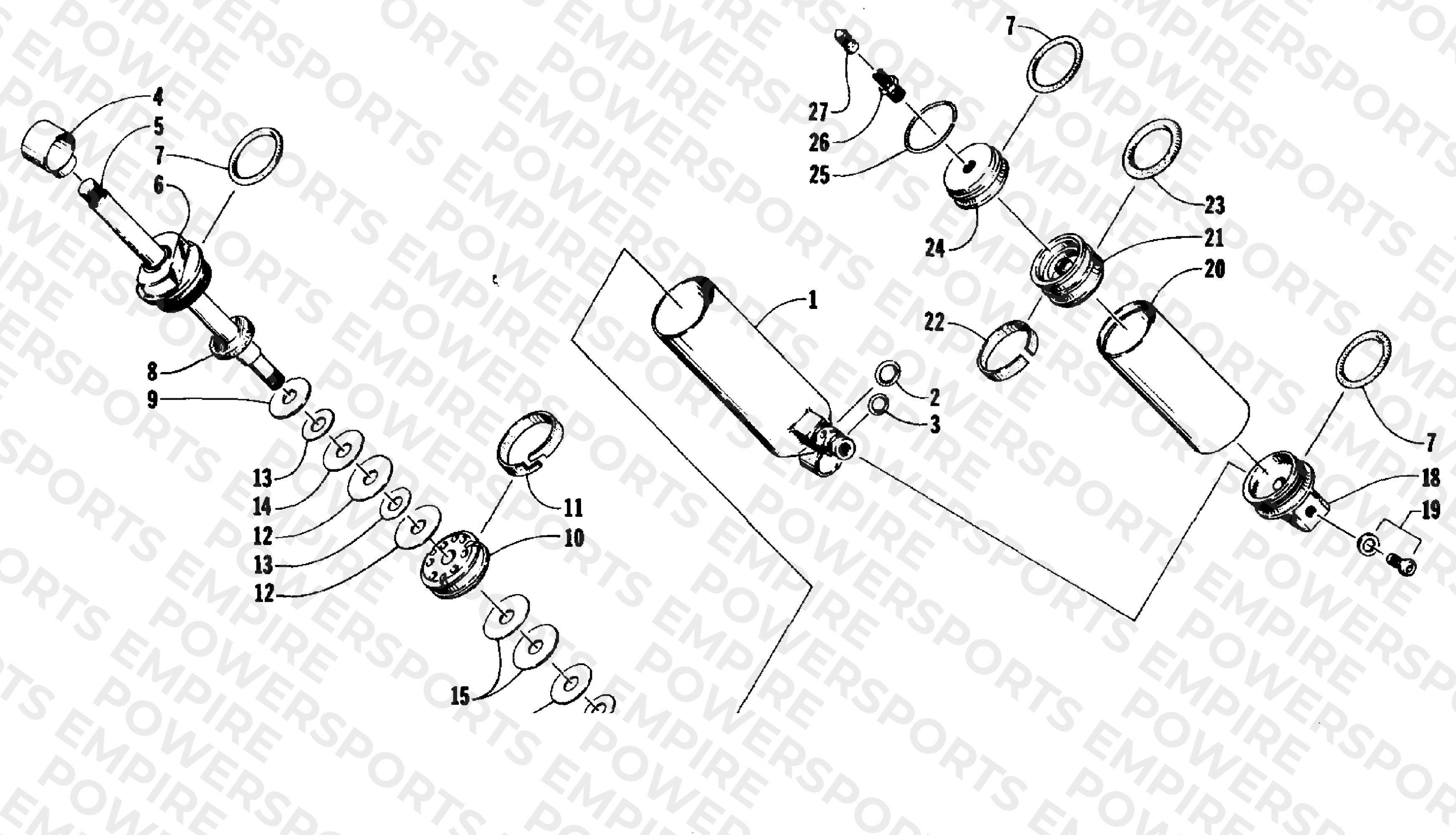 REAR SUSPENSION FRONT ARM SHOCK ABSORBER
