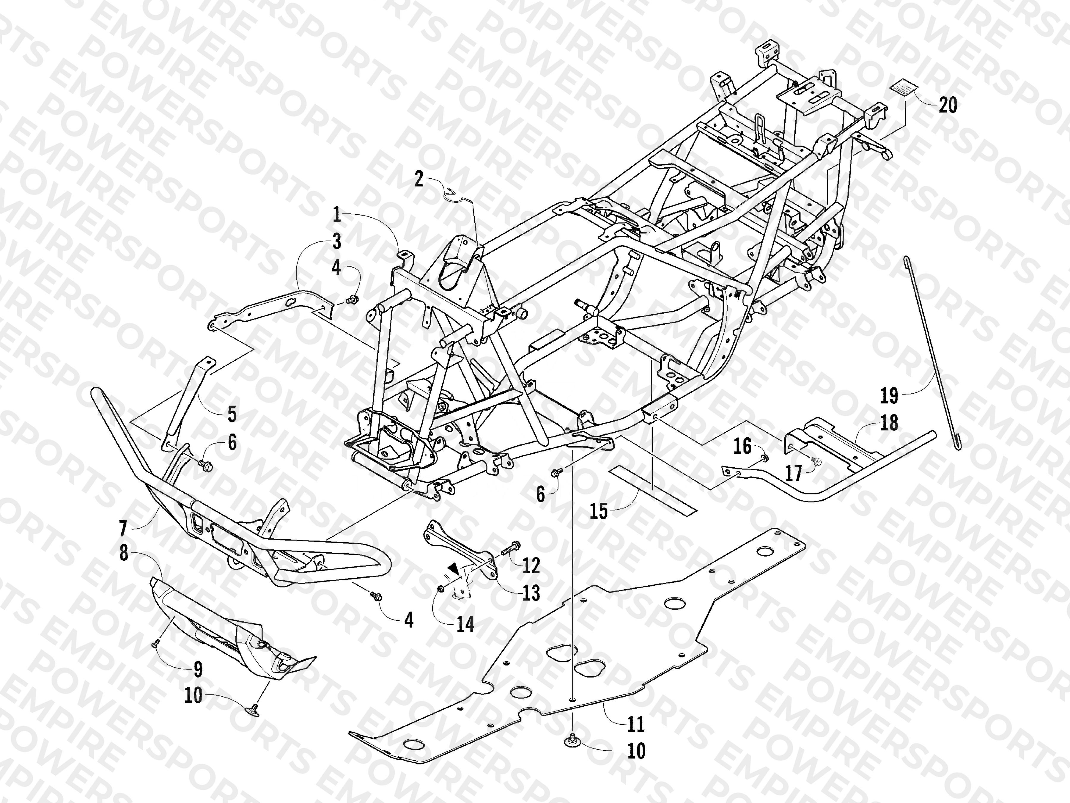 FRAME AND RELATED PARTS