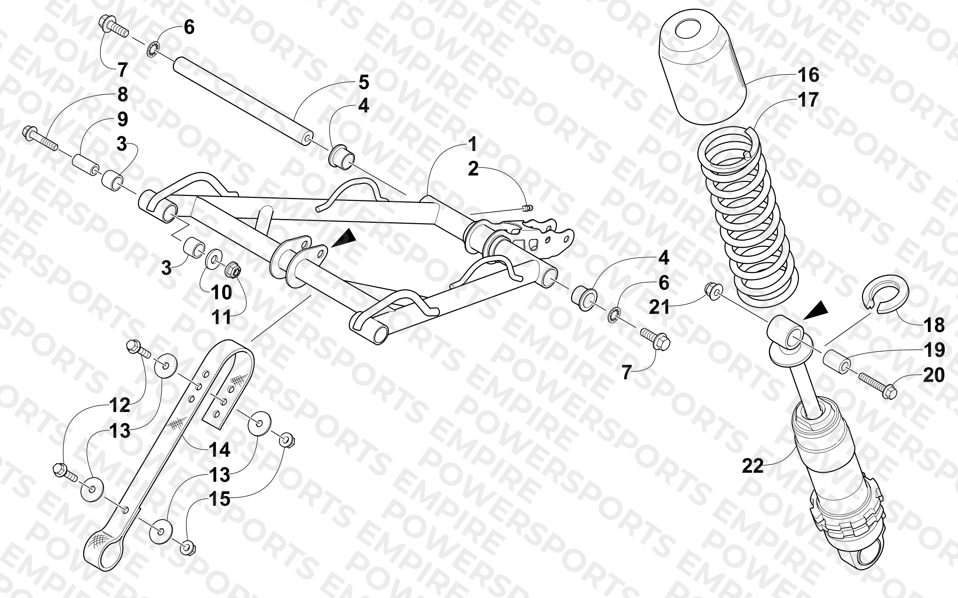 REAR SUSPENSION FRONT ARM ASSEMBLY