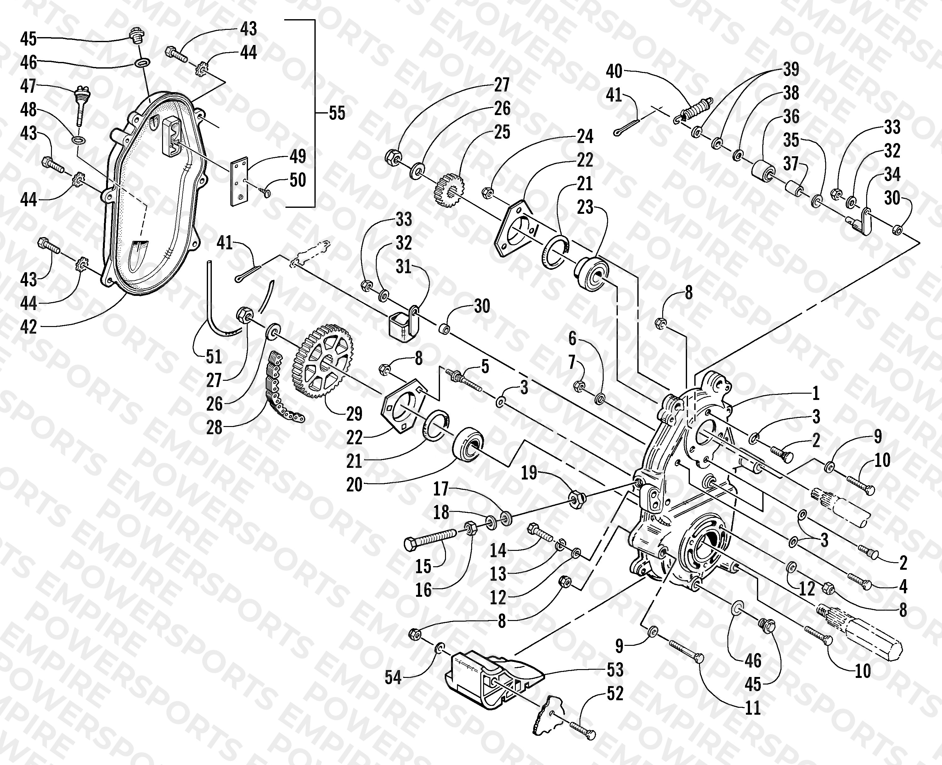 DRIVE/DROPCASE ASSEMBLY