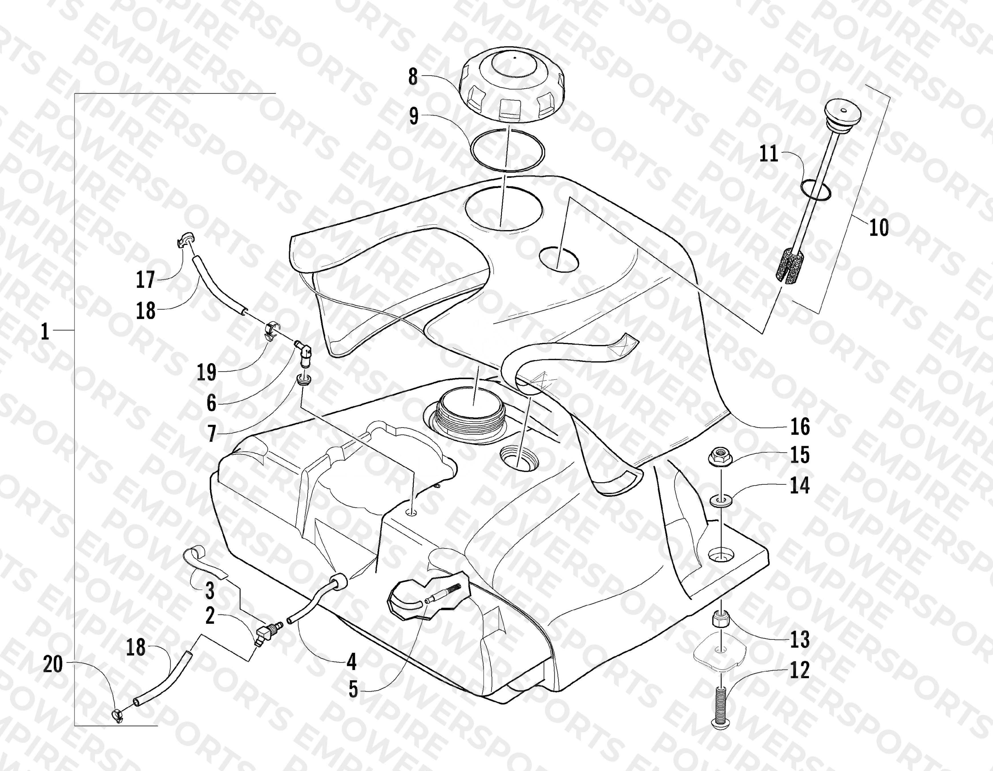 GAS TANK ASSEMBLY