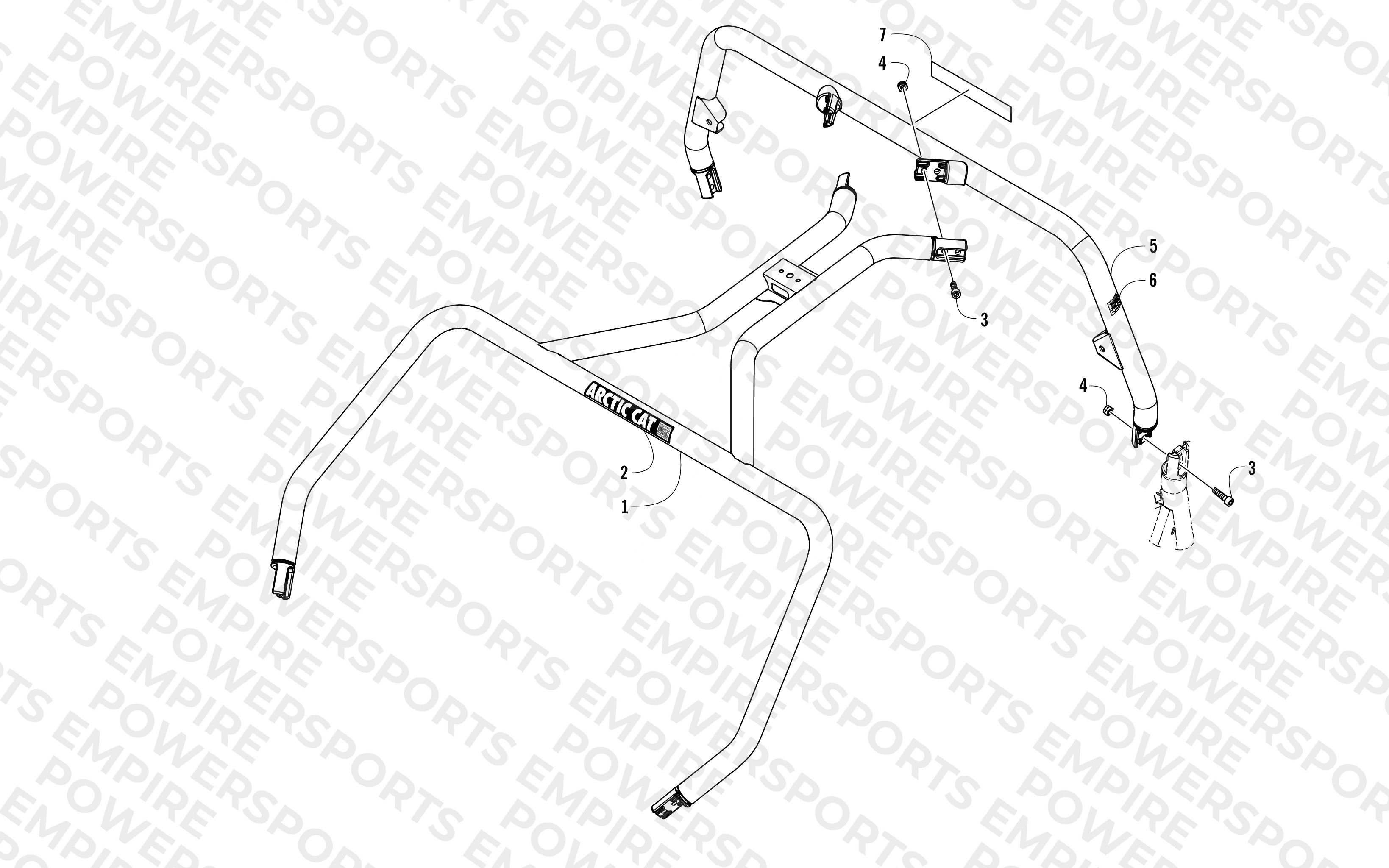 ROPS ASSEMBLY AND WINDSHIELD KIT