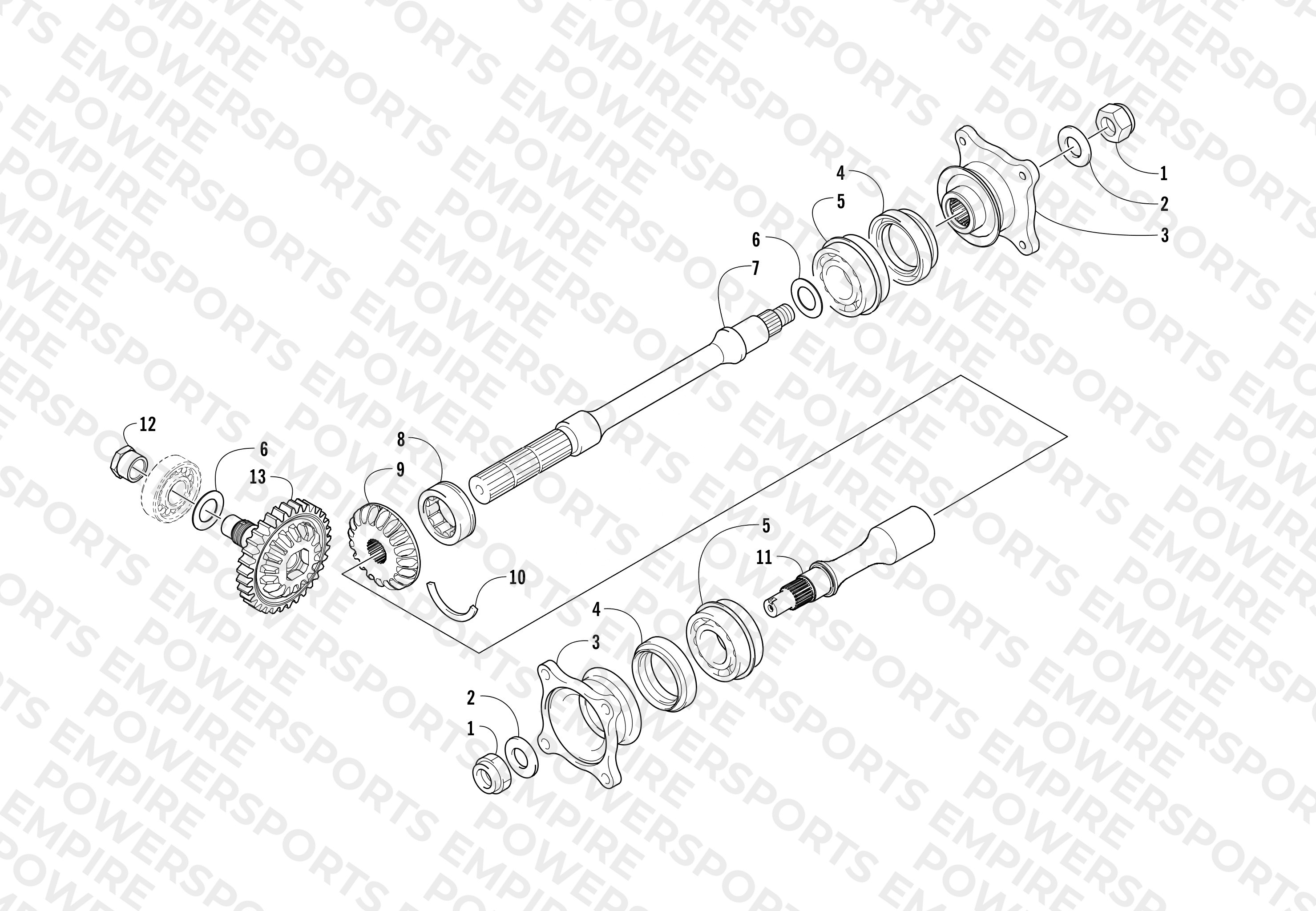 SECONDARY DRIVE ASSEMBLY