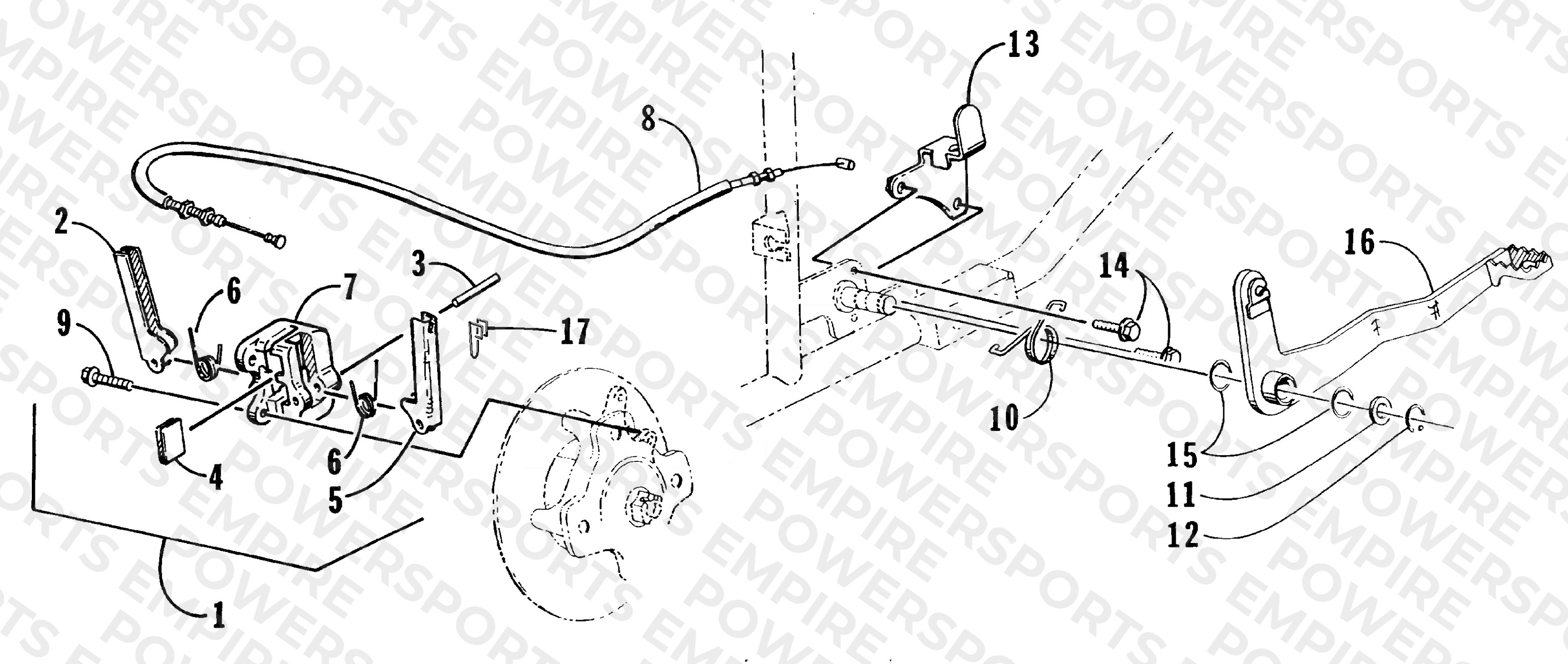 MECHANICAL BRAKE ASSEMBLY