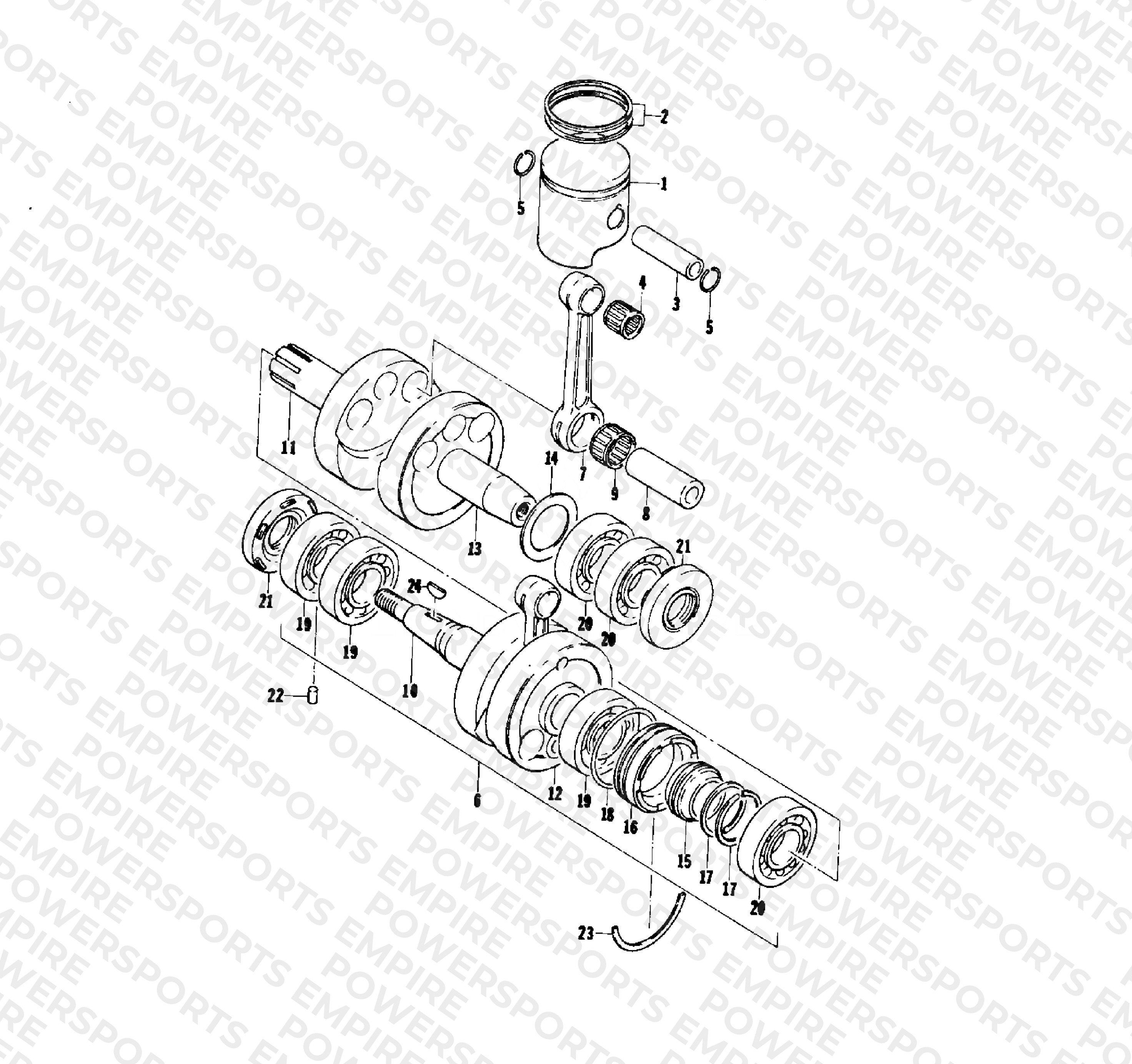 PISTON AND CRANKSHAFT