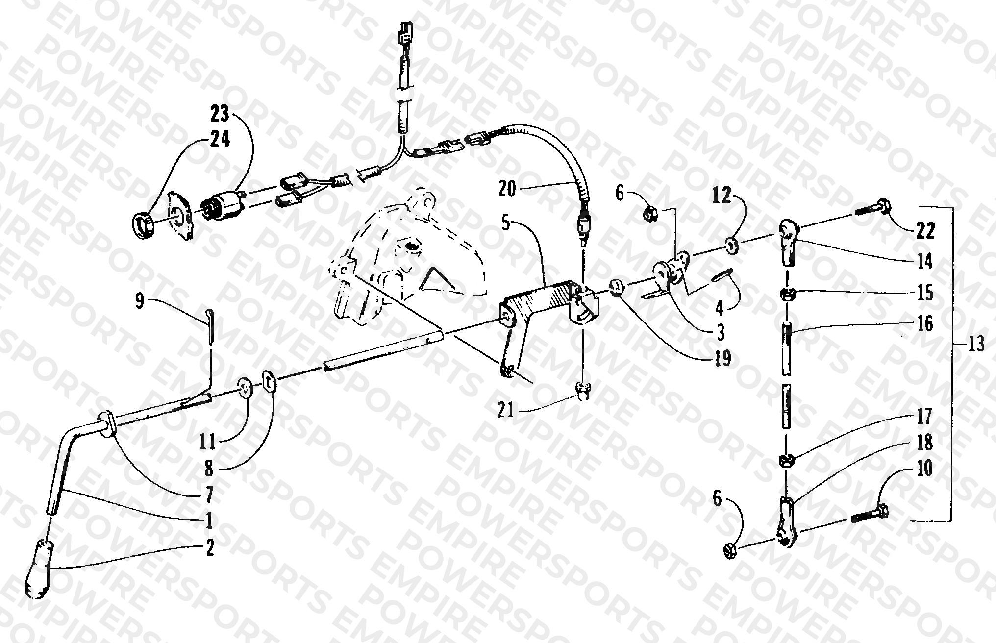 REVERSE SHIFT LEVER ASSEMBLY