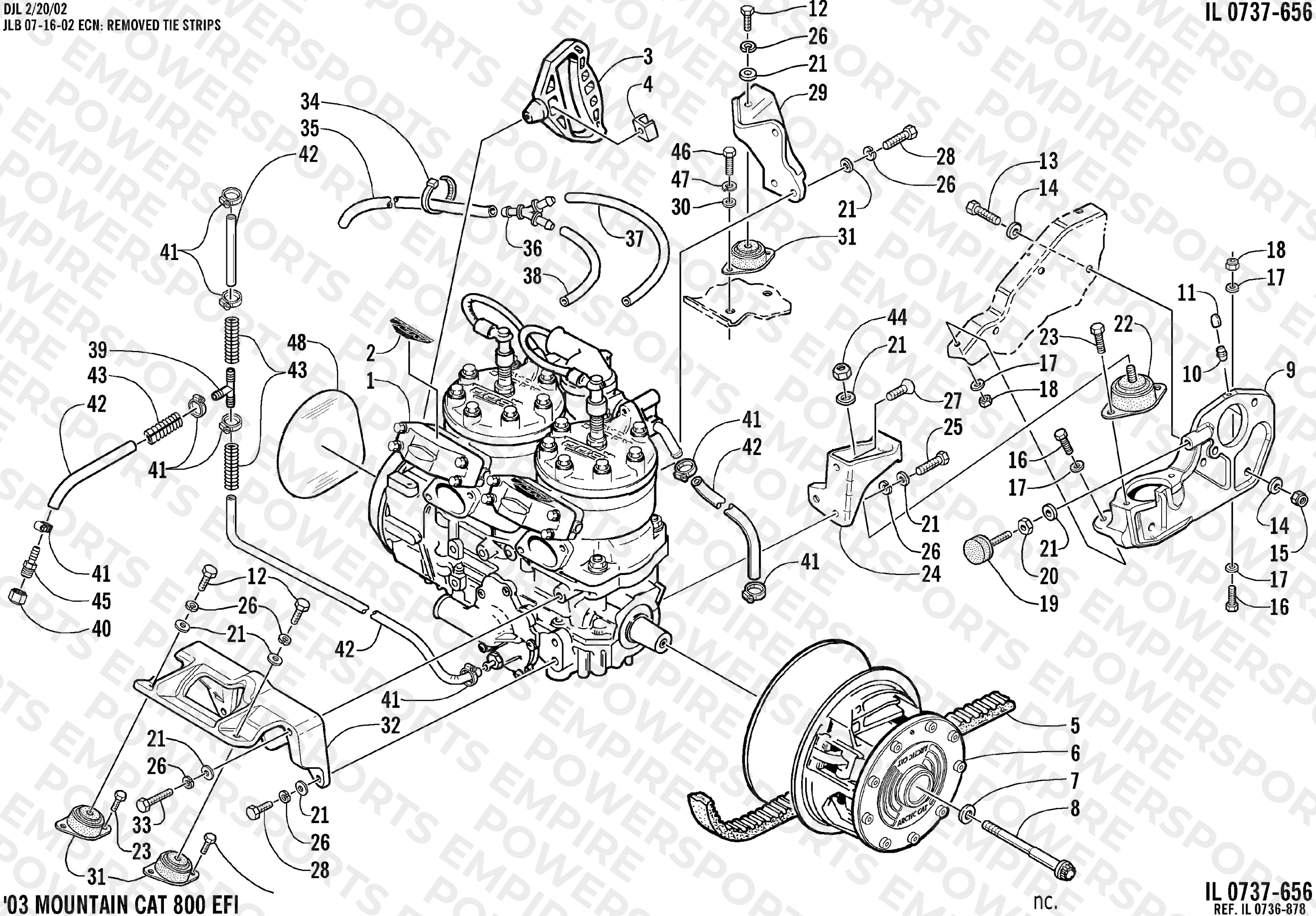 ENGINE AND RELATED PARTS