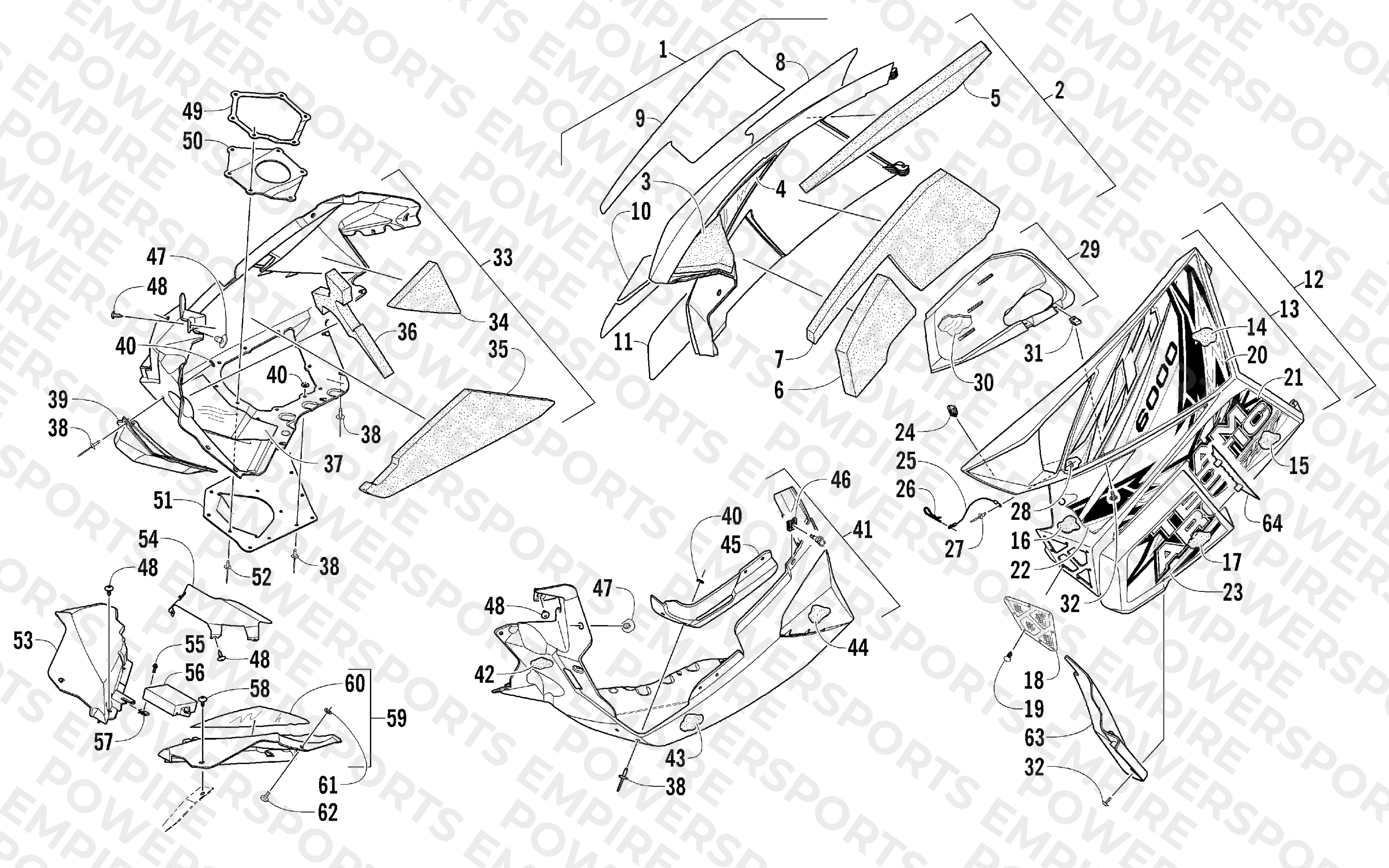 SKID PLATE AND SIDE PANEL ASSEMBLY