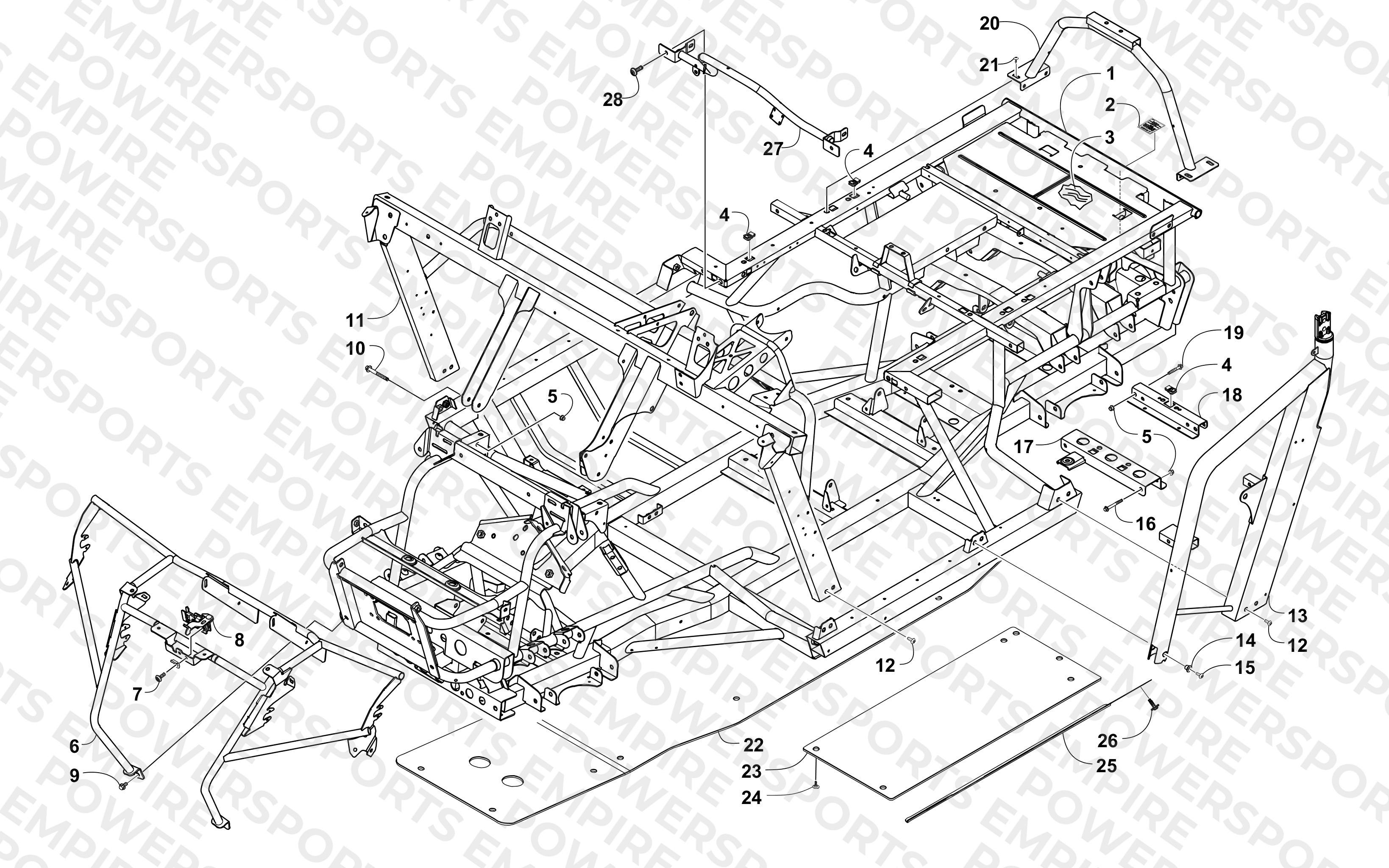 FRAME AND RELATED PARTS
