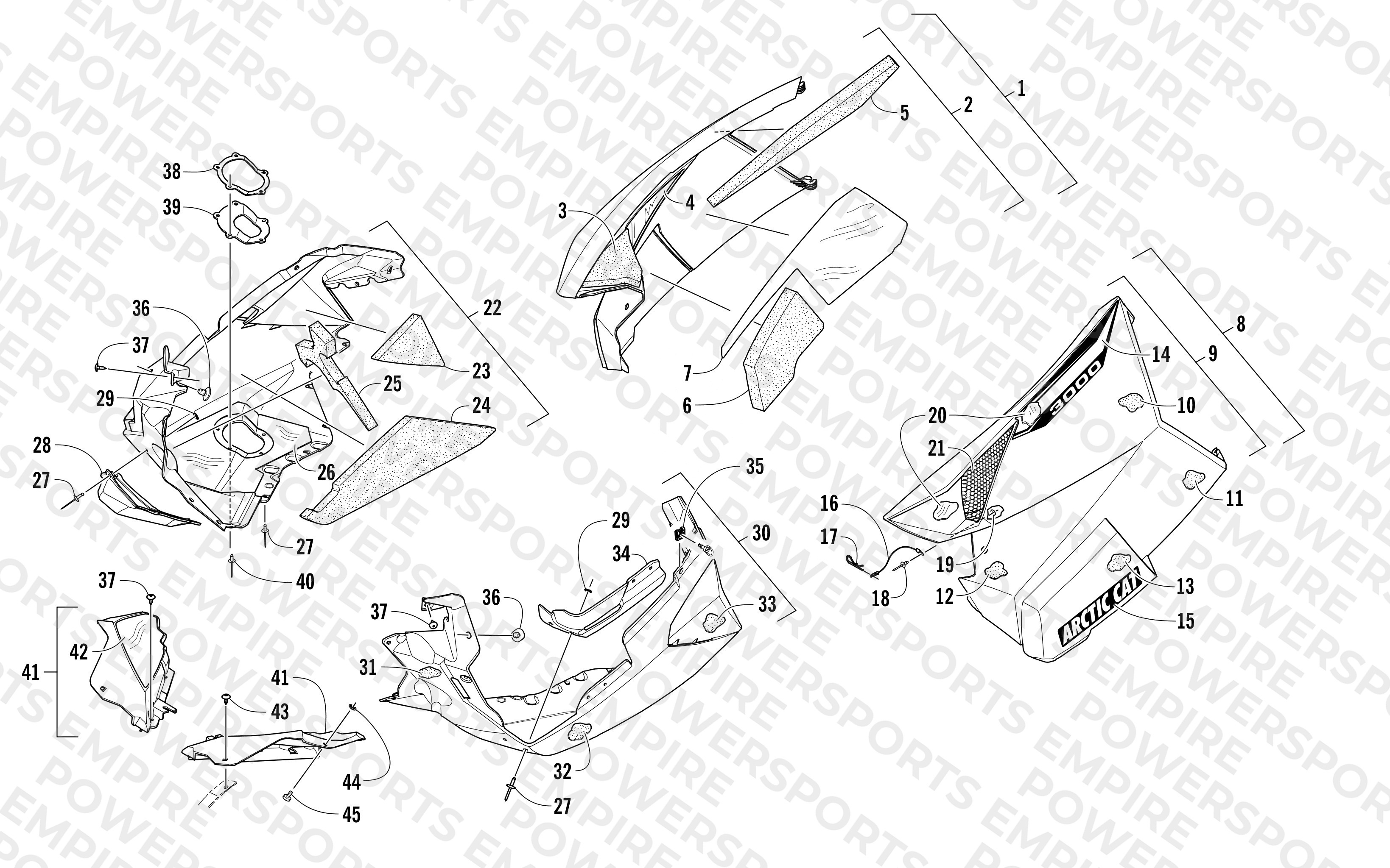 SKID PLATE AND SIDE PANEL ASSEMBLY