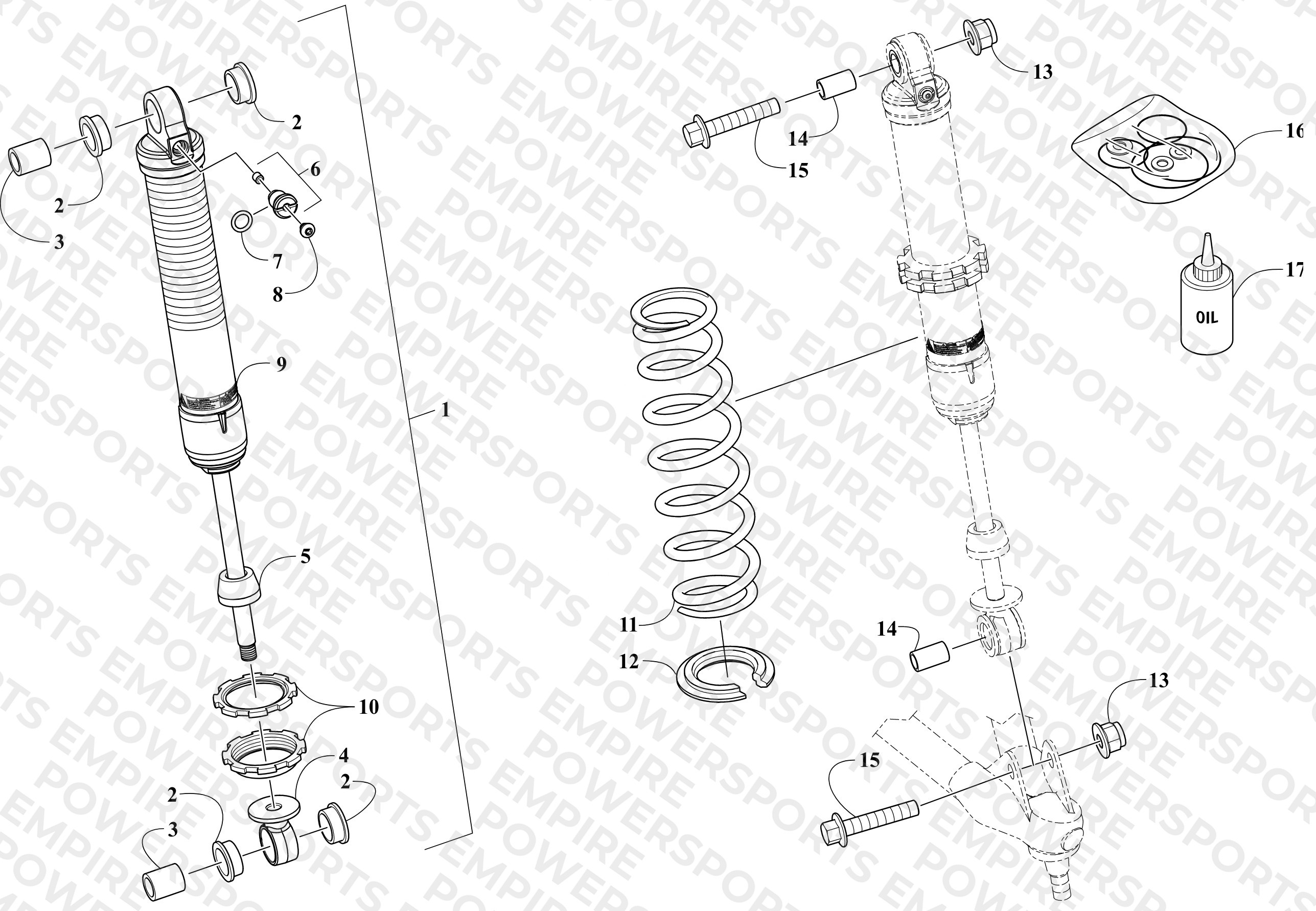 FRONT SUSPENSION SHOCK ABSORBER ASSEMBLY