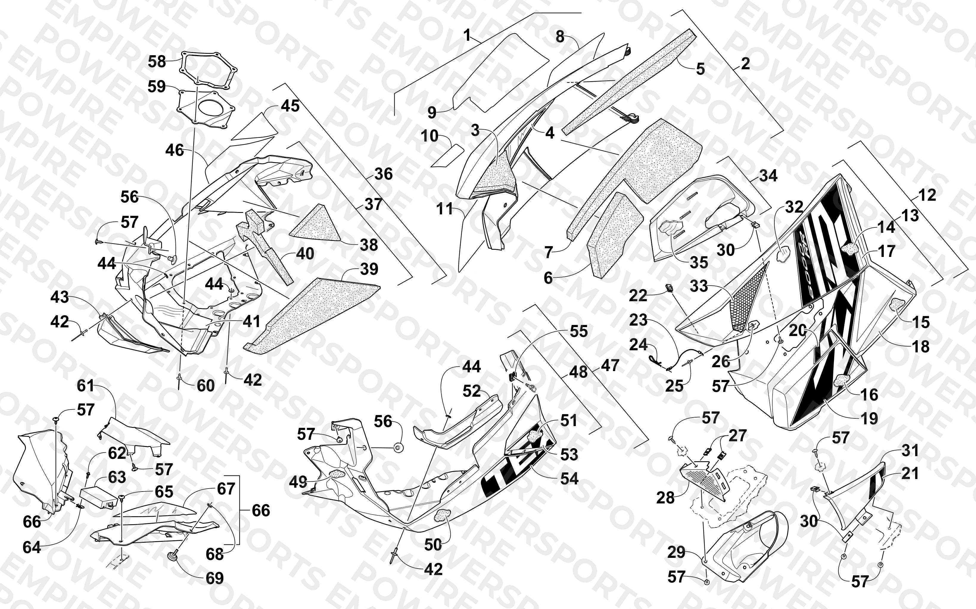 SKID PLATE AND SIDE PANEL ASSEMBLY